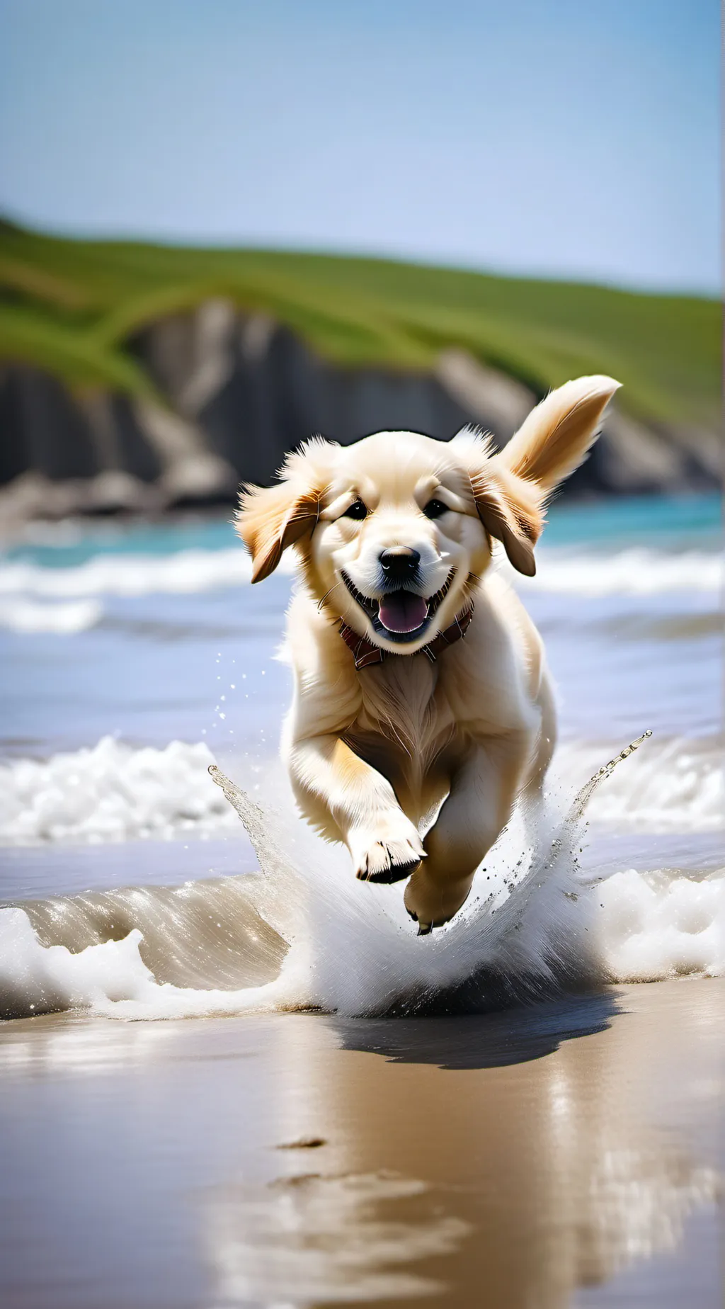 ai character: Golden  background