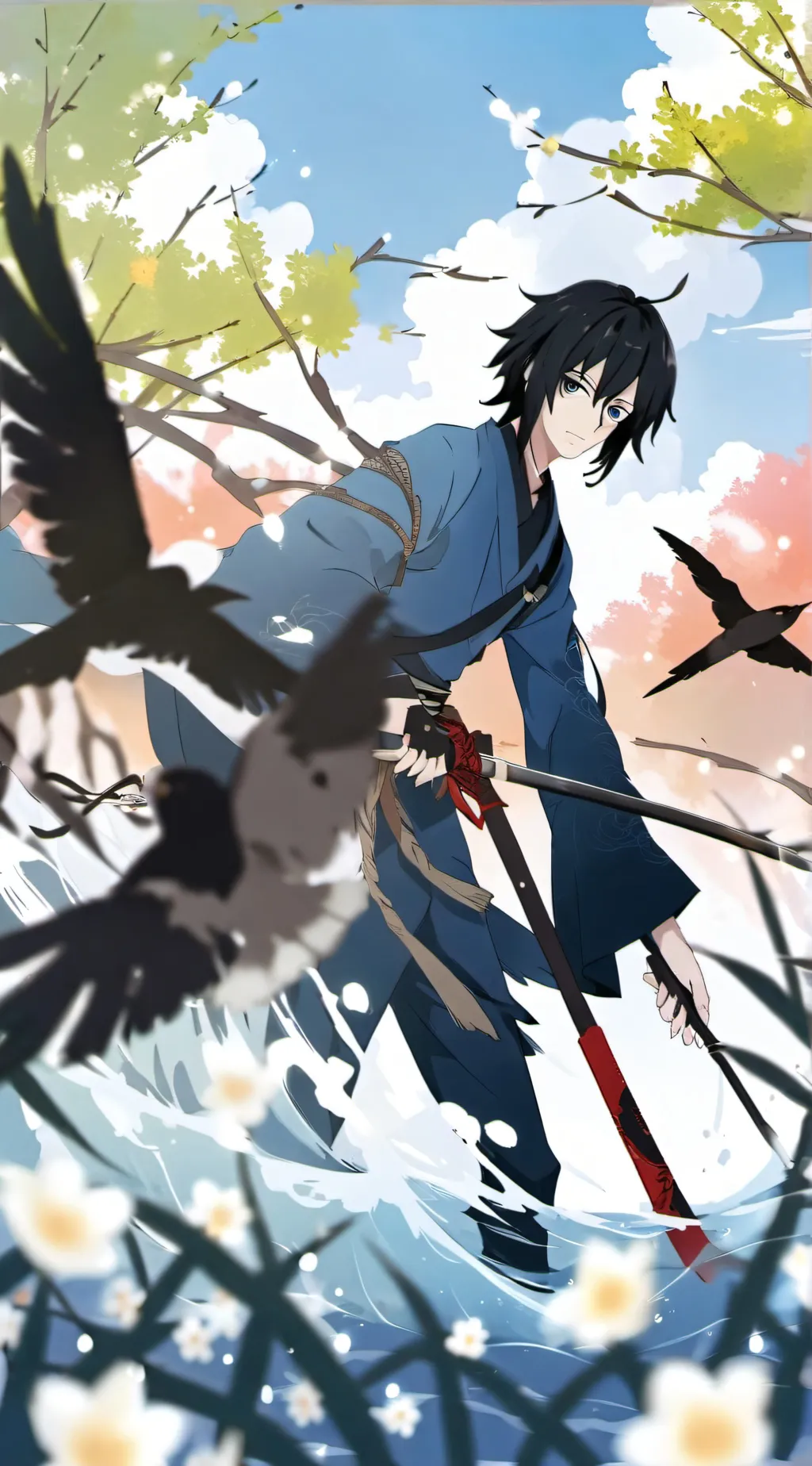 ai character: 🌊°•giyu•°🌊 background