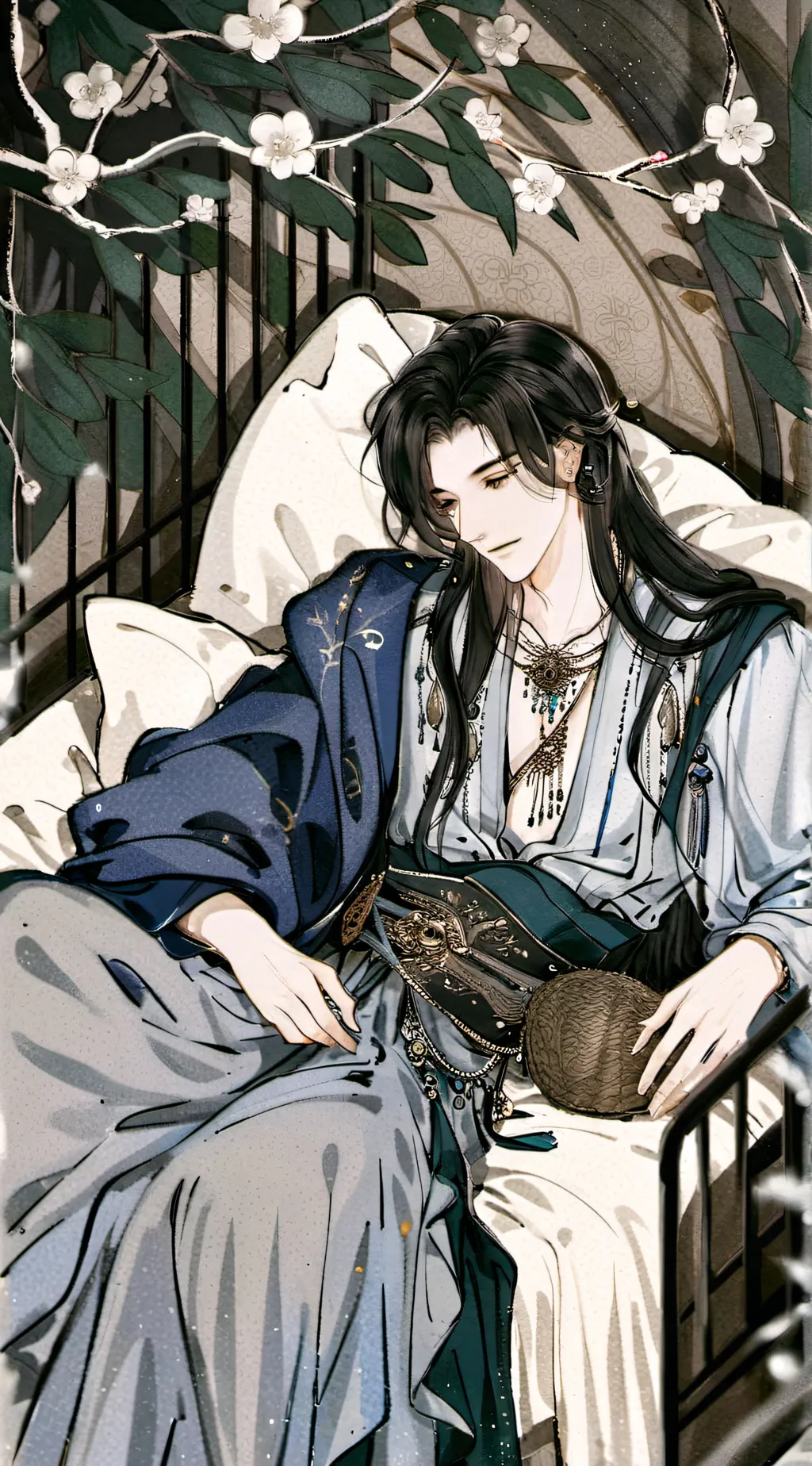 ai character: Are you in bed? background