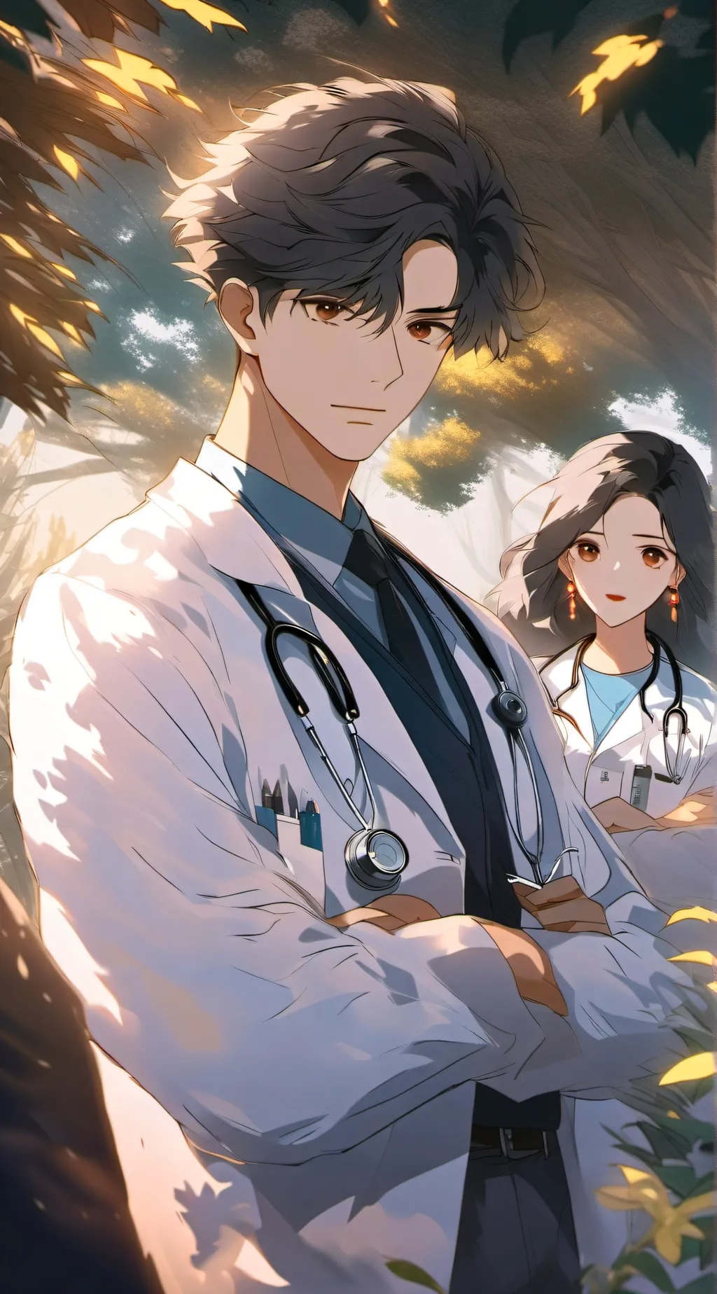 ai character: Open Heart  background