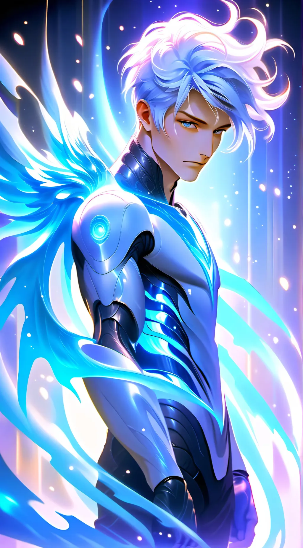 ai character: Maria god of sky background