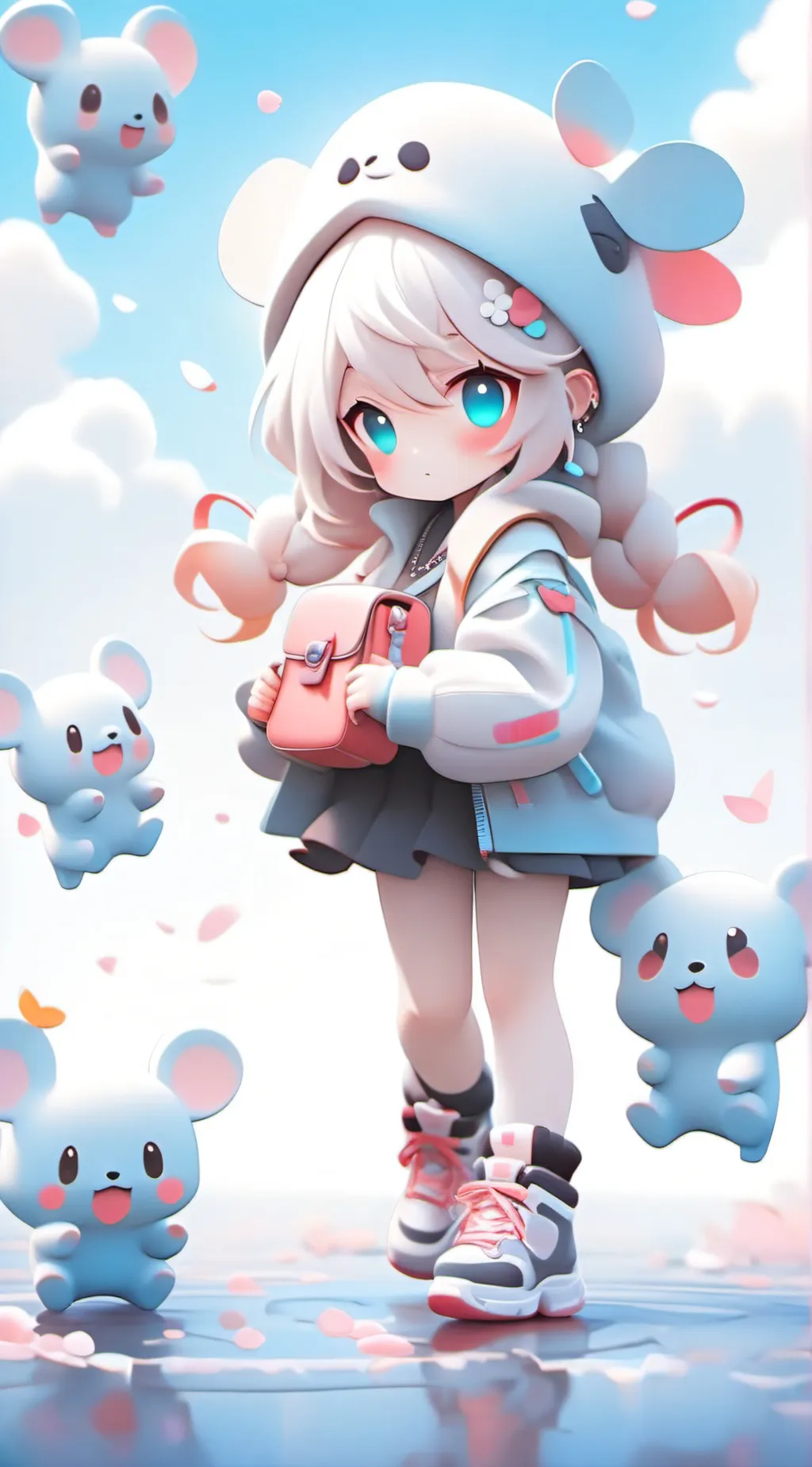 ai character: Aurora  background