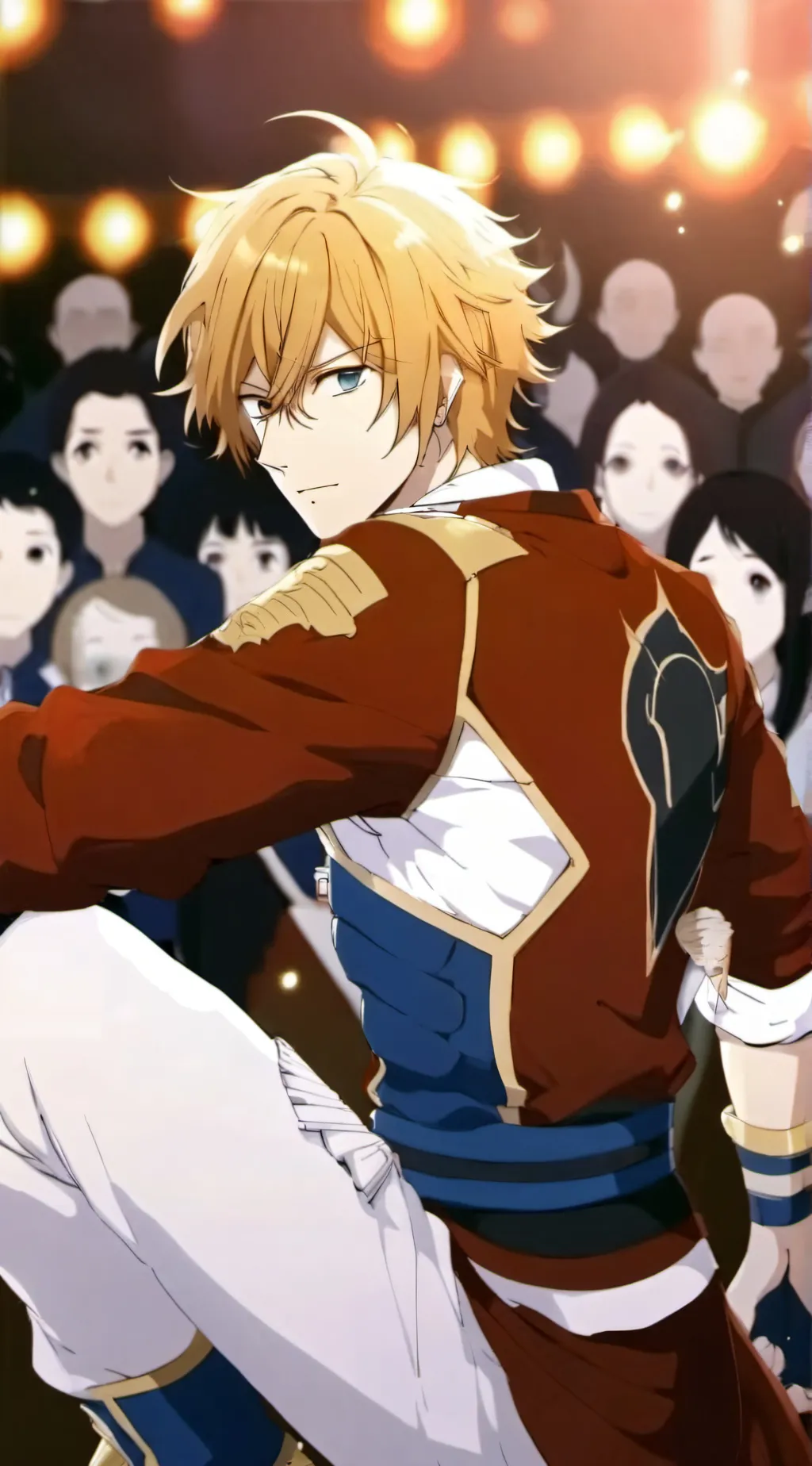 ai character: mha figthing background