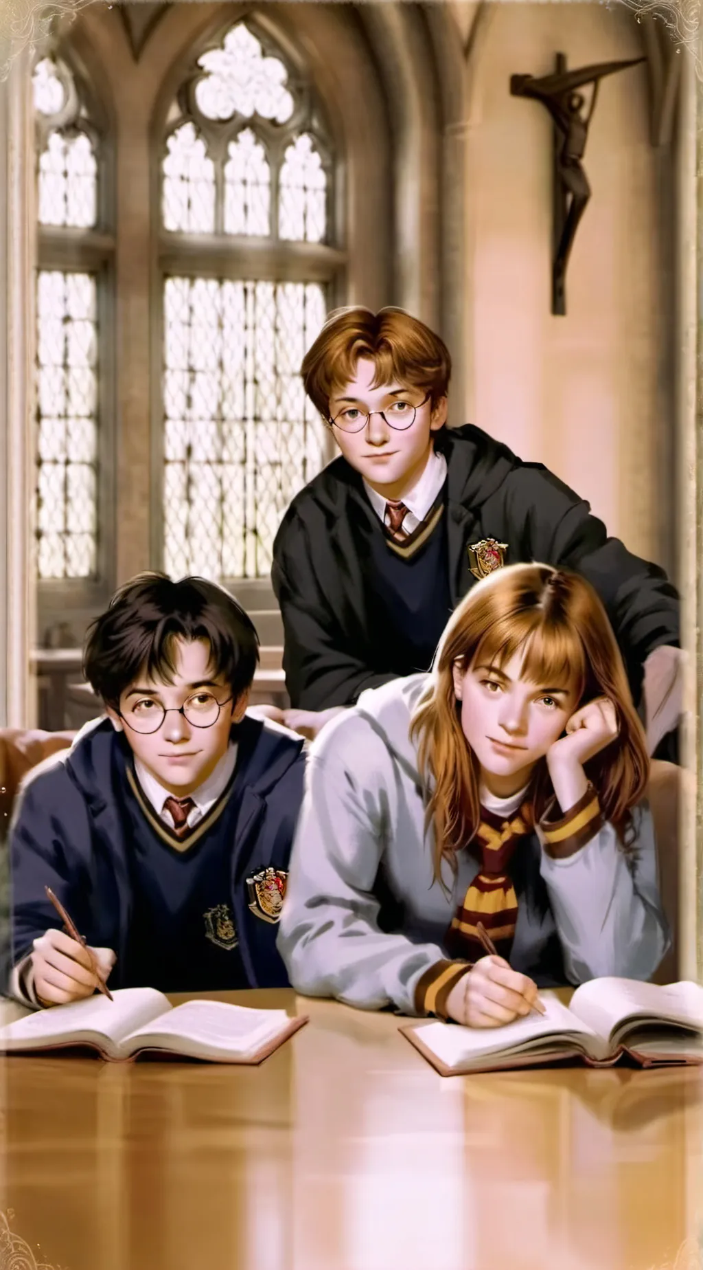 ai character: Hogwarts background