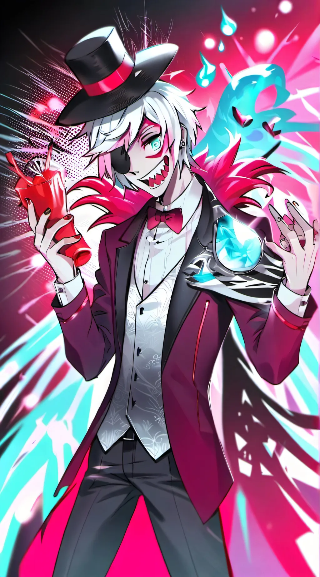 ai character: Vox and val  background