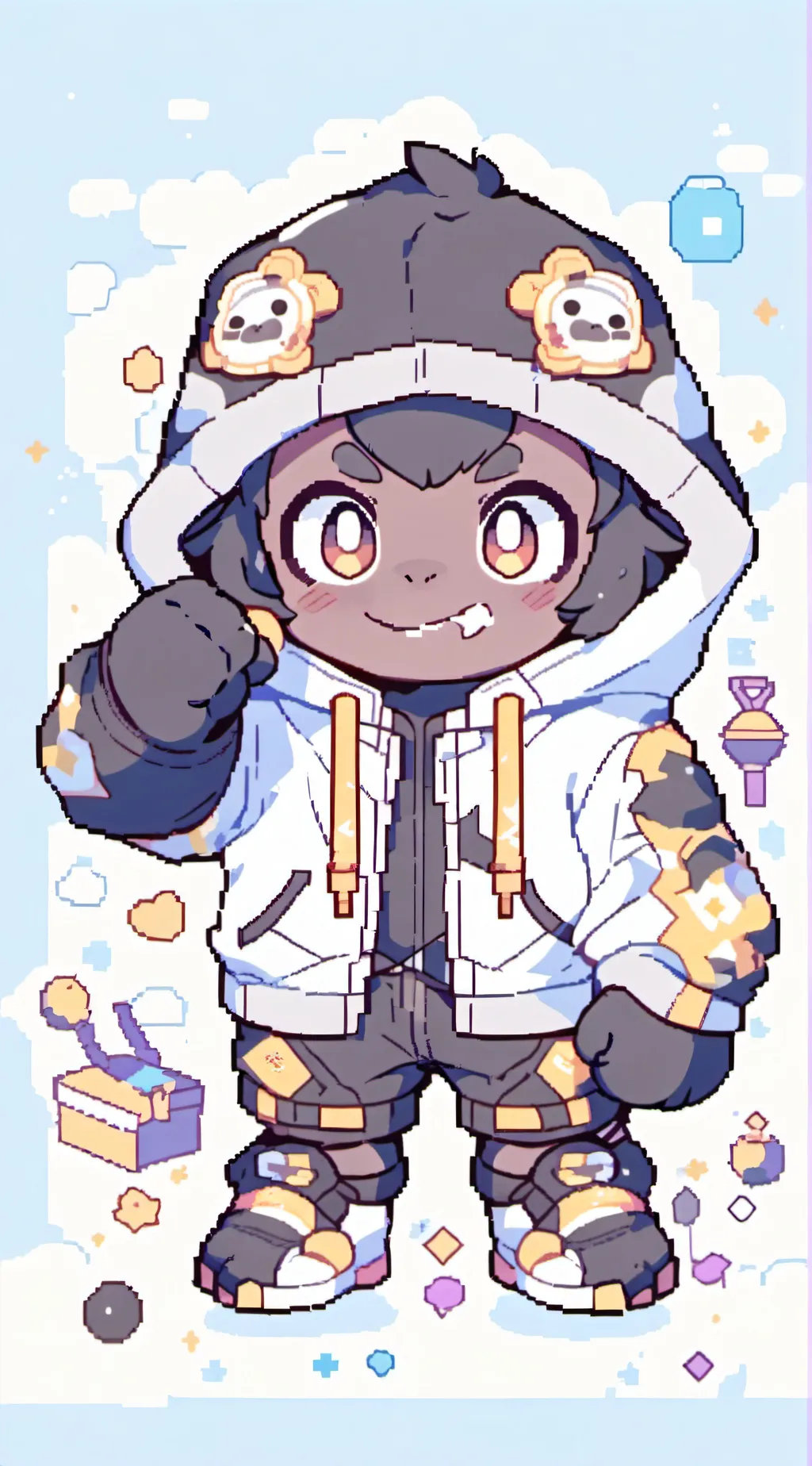 ai character: G-tag⚫⚪⚫W⚫⚪⚫ background