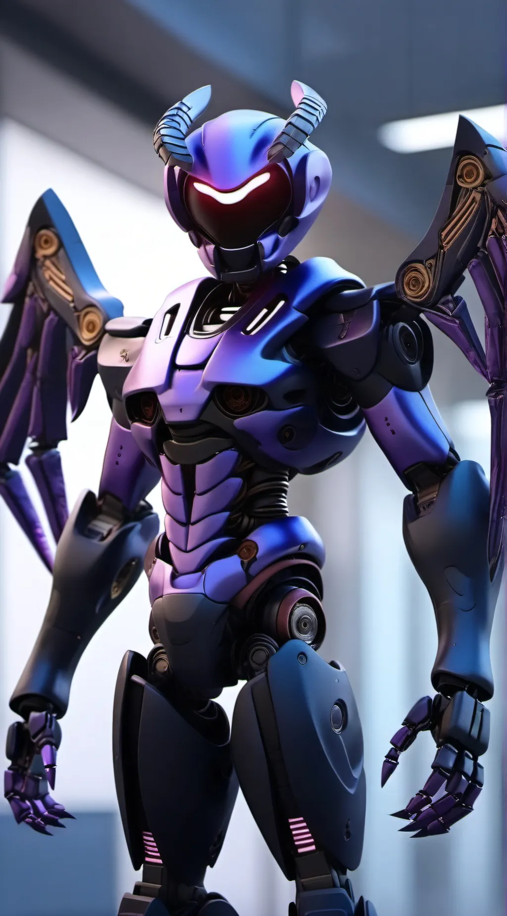 ai character: Dark Glitch background