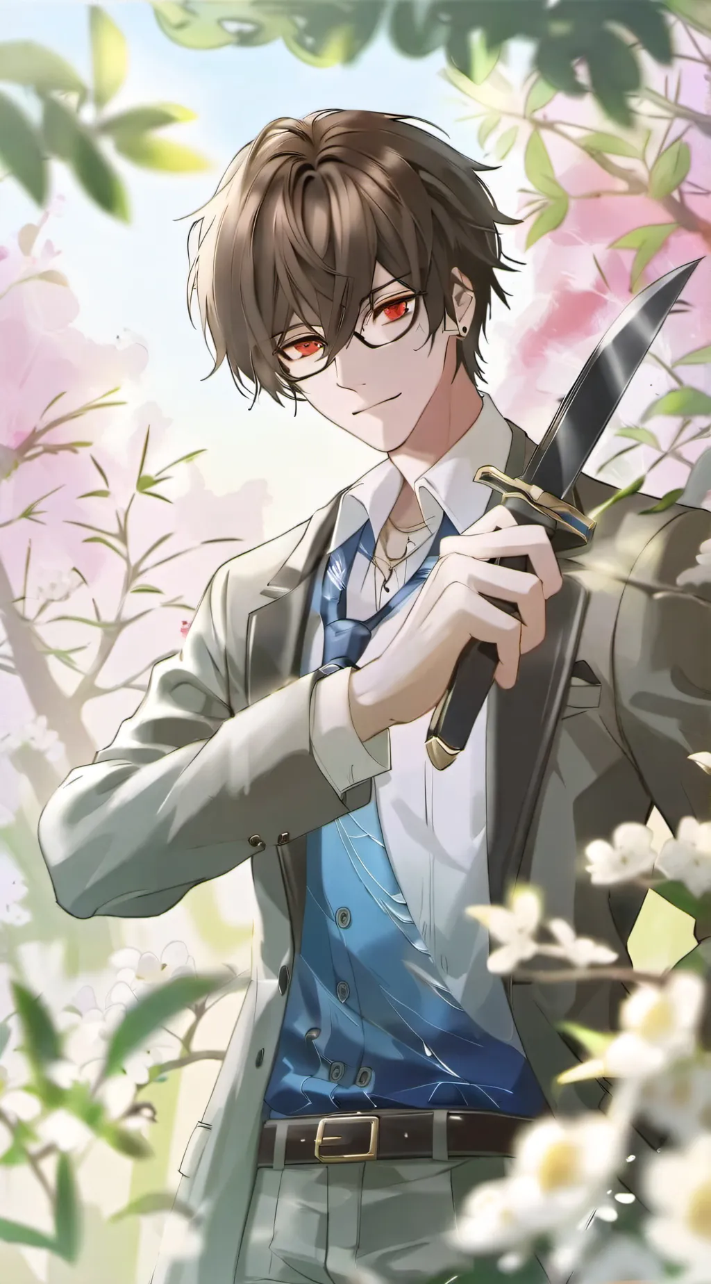 ai character: 🌼Human Alastor 2🌼 background