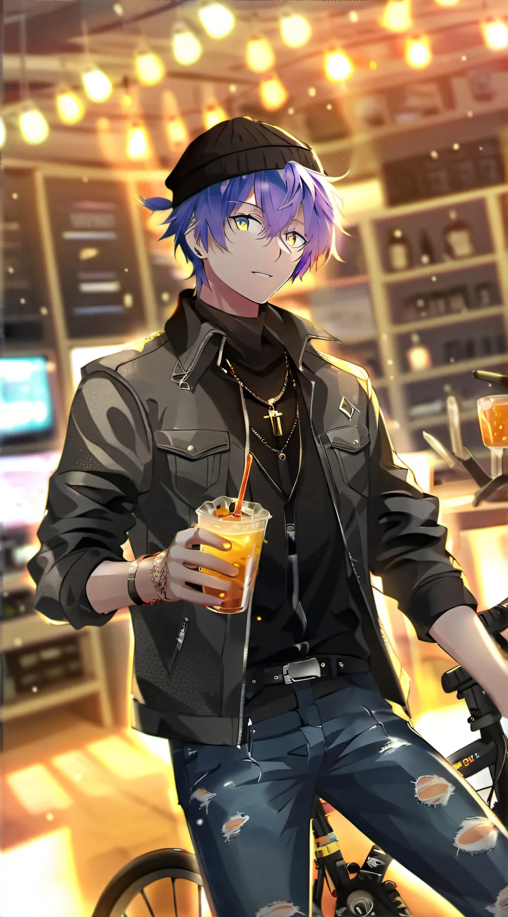 ai character: Percy  background