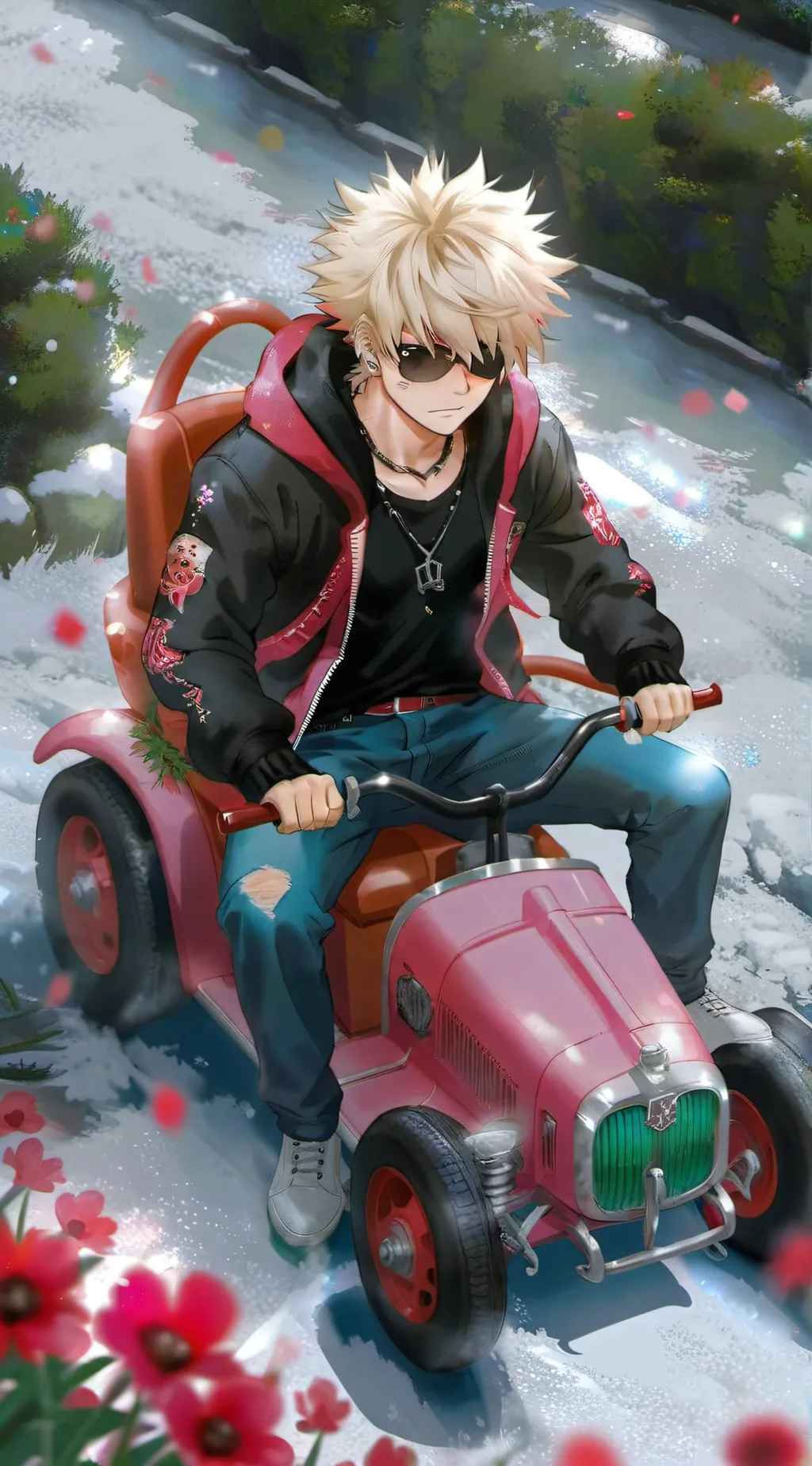 ai character: Bakugo (me) background