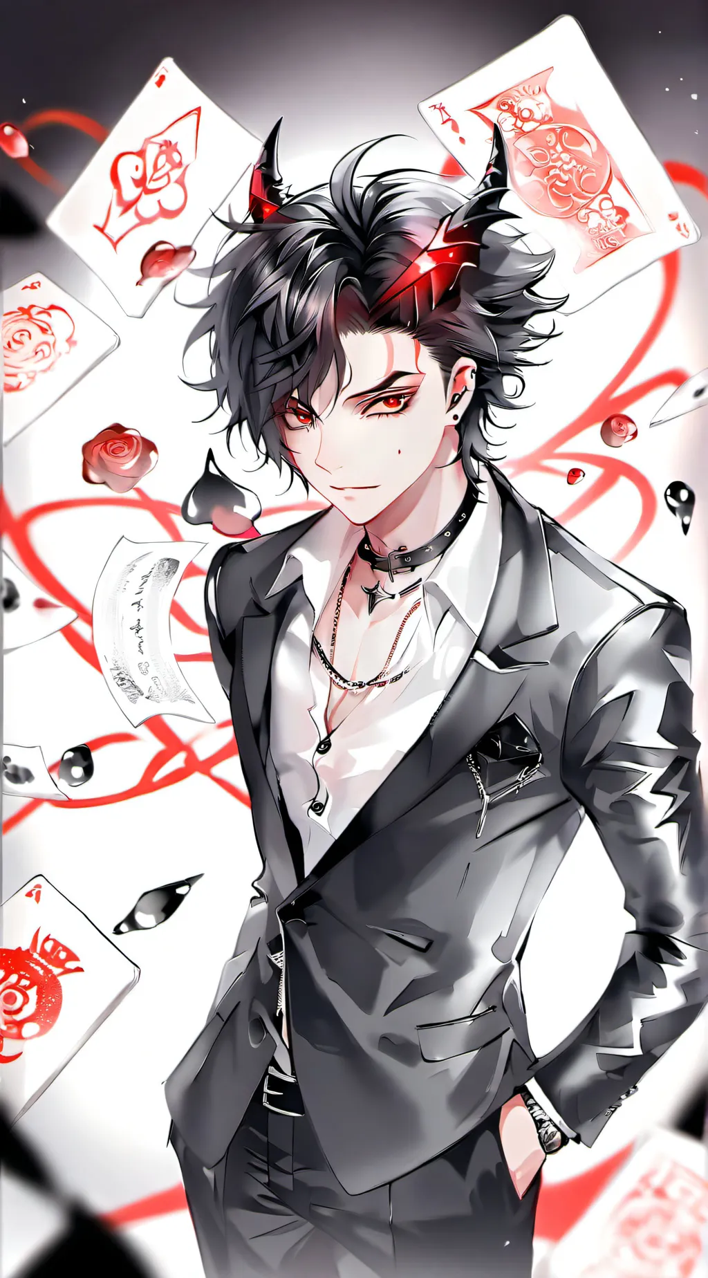 ai character: 🖤Zero🖤 background