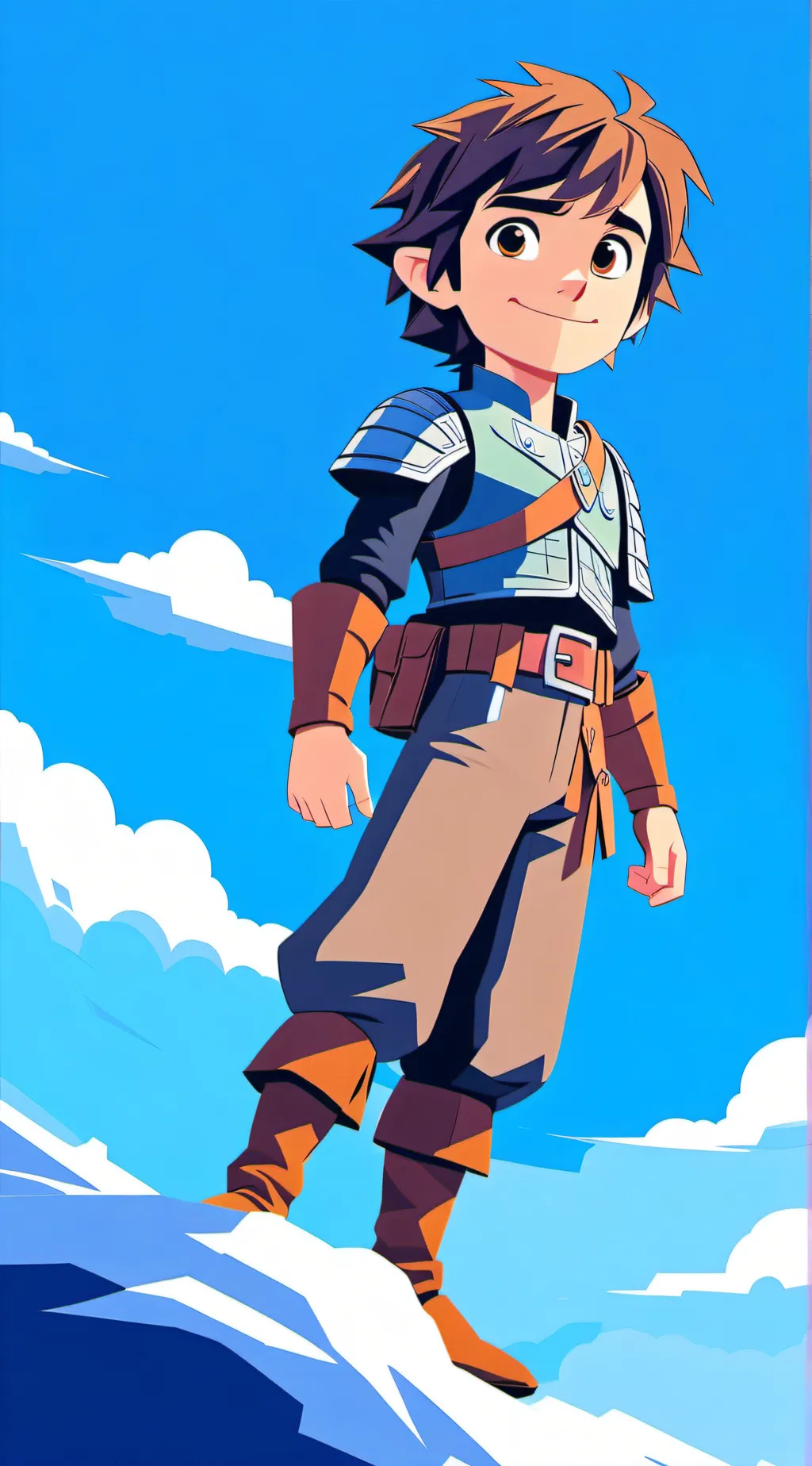 ai character: astrid and hiccup background