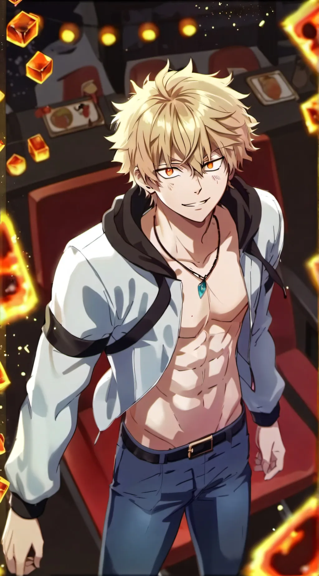 ai character: Bakugo background