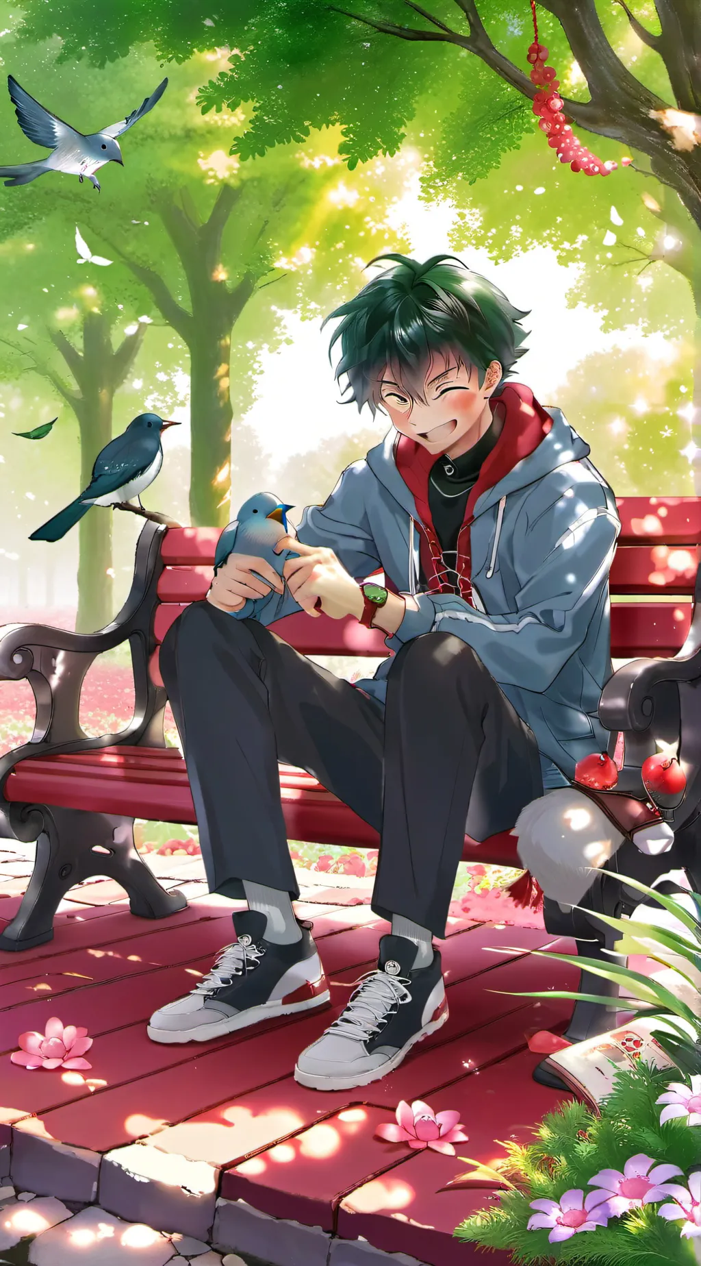 ai character: deku background