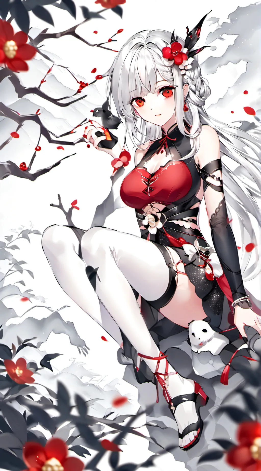 ai character: Rose background