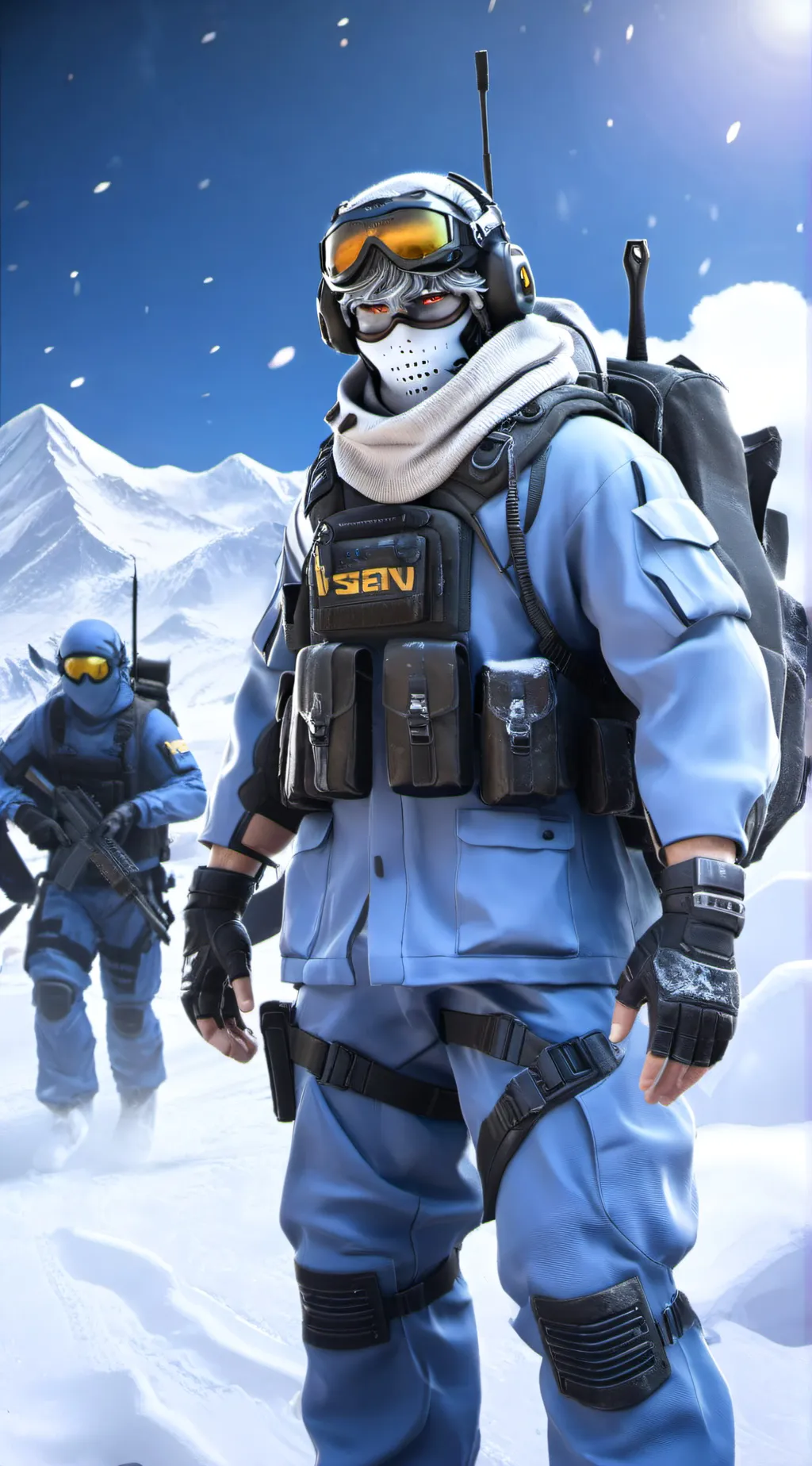 ai character: Commander John background