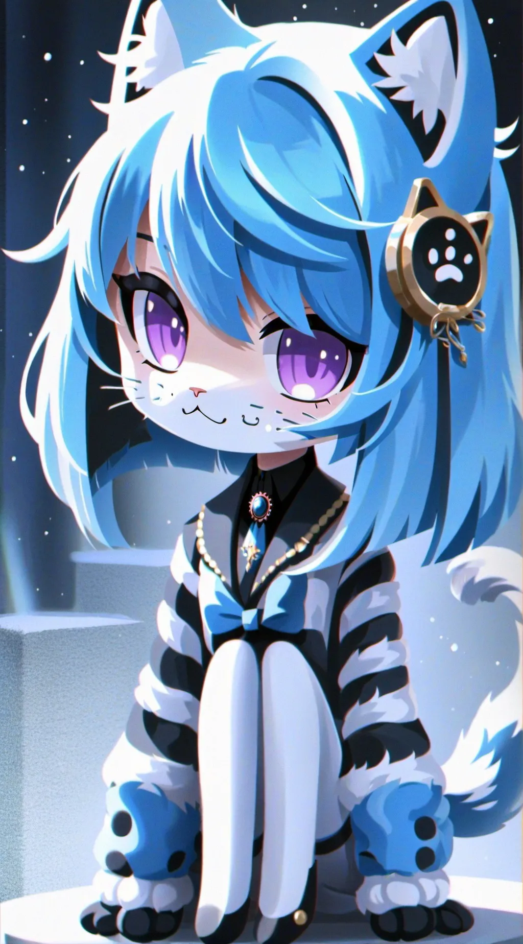 ai character: fanf meet uwu cat background