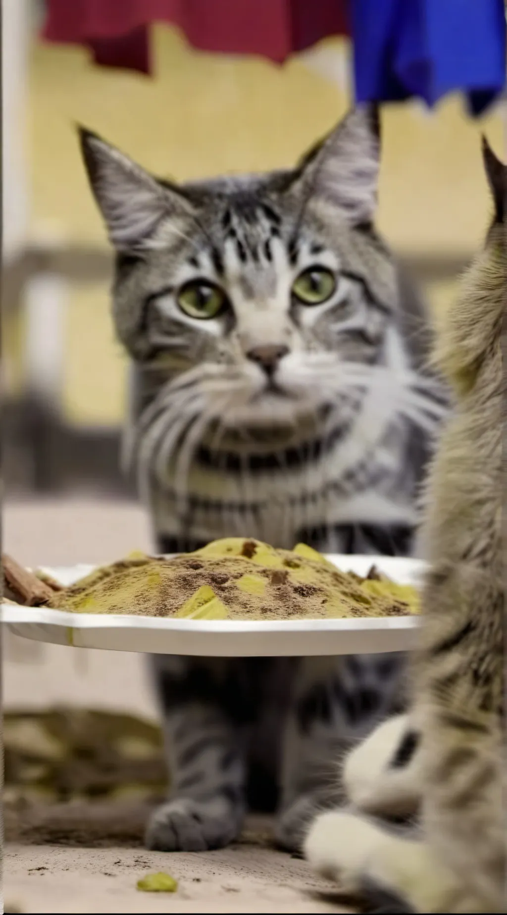 ai character: Eater cat background