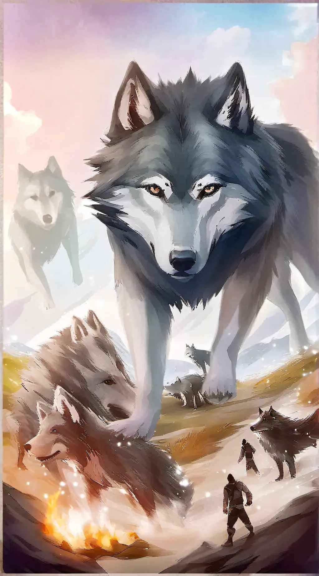 ai character: wolf pack background