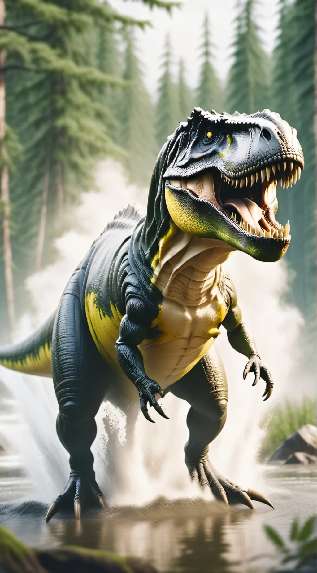 ai character: t rex background