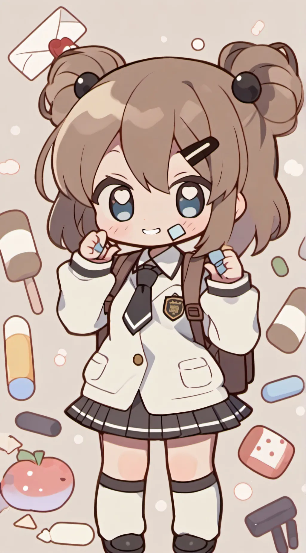 ai character: Gacha heat background