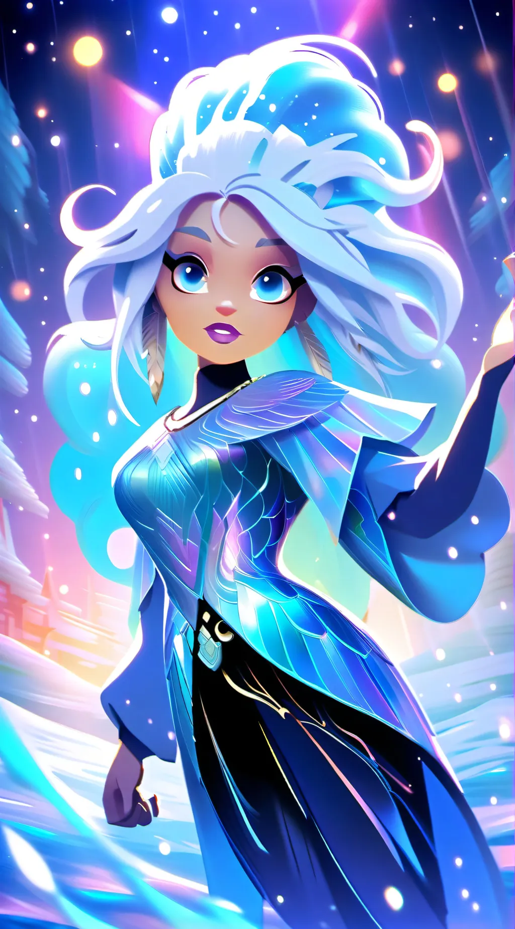 ai character: Star background