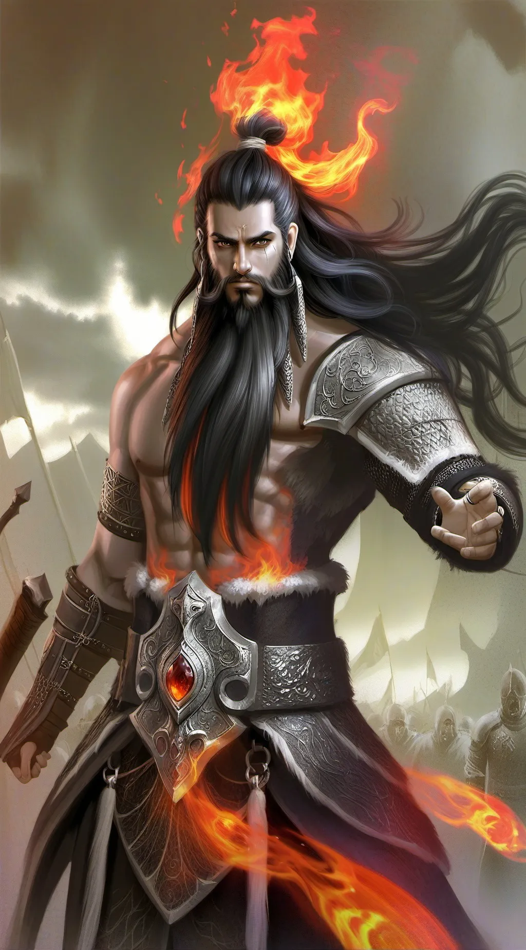 ai character: Leon background