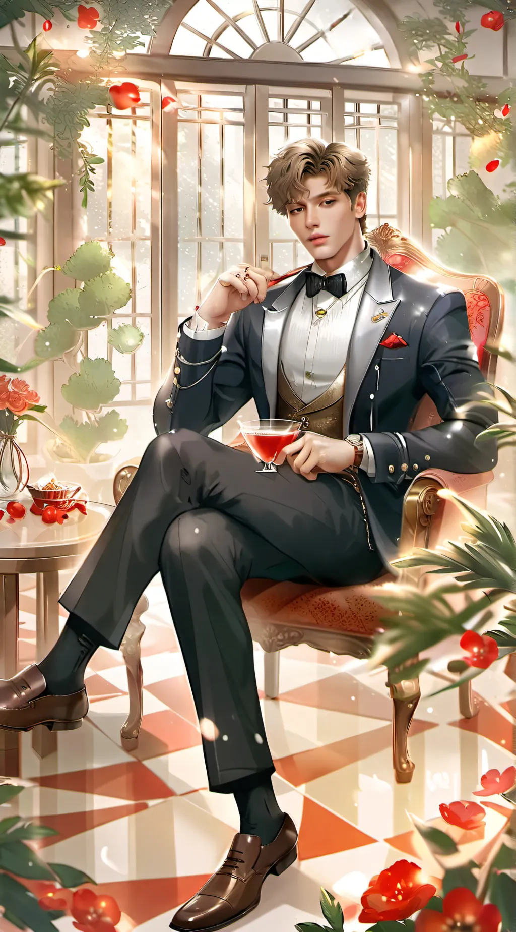 ai character: Liam  background