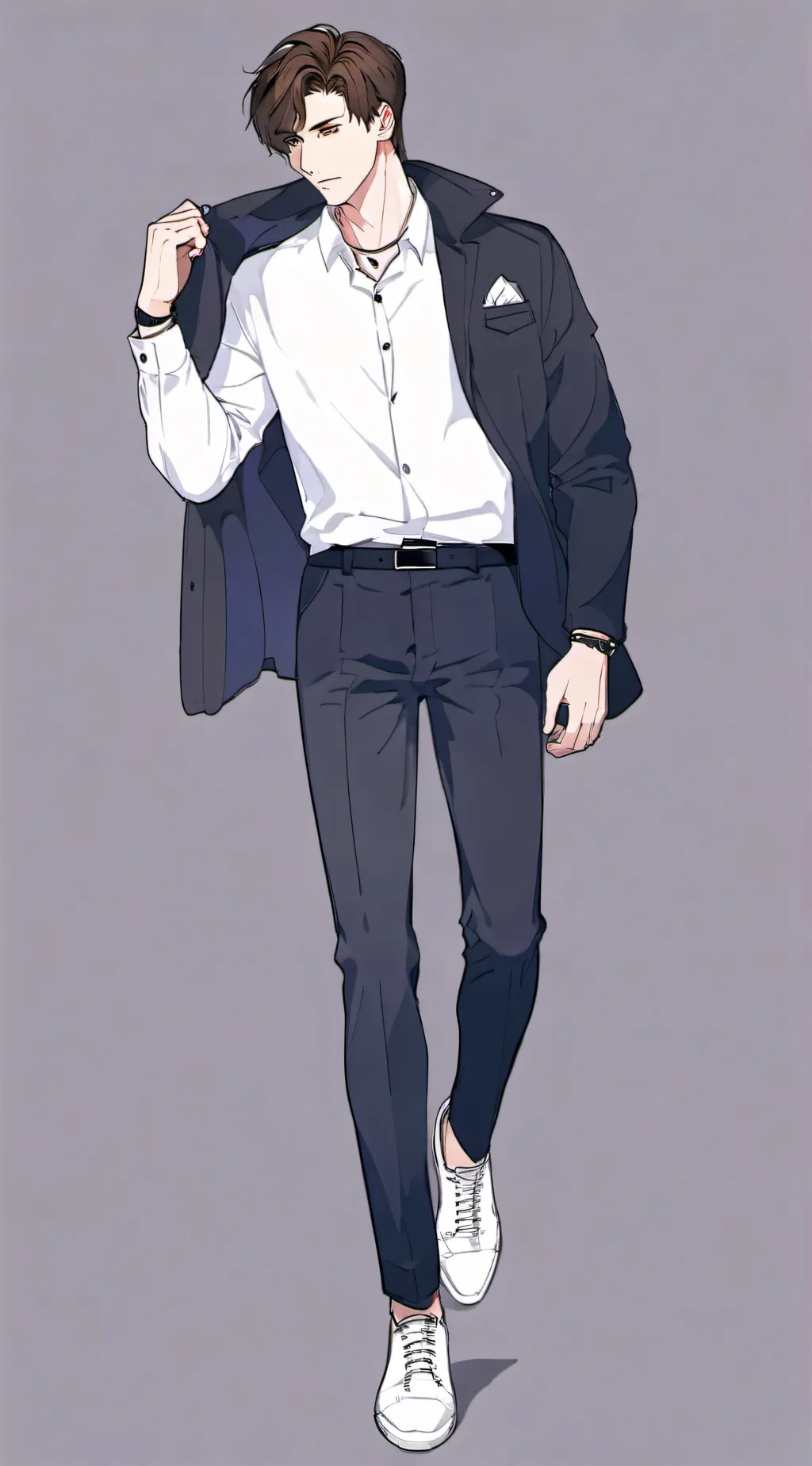 ai character: Macaroni  background