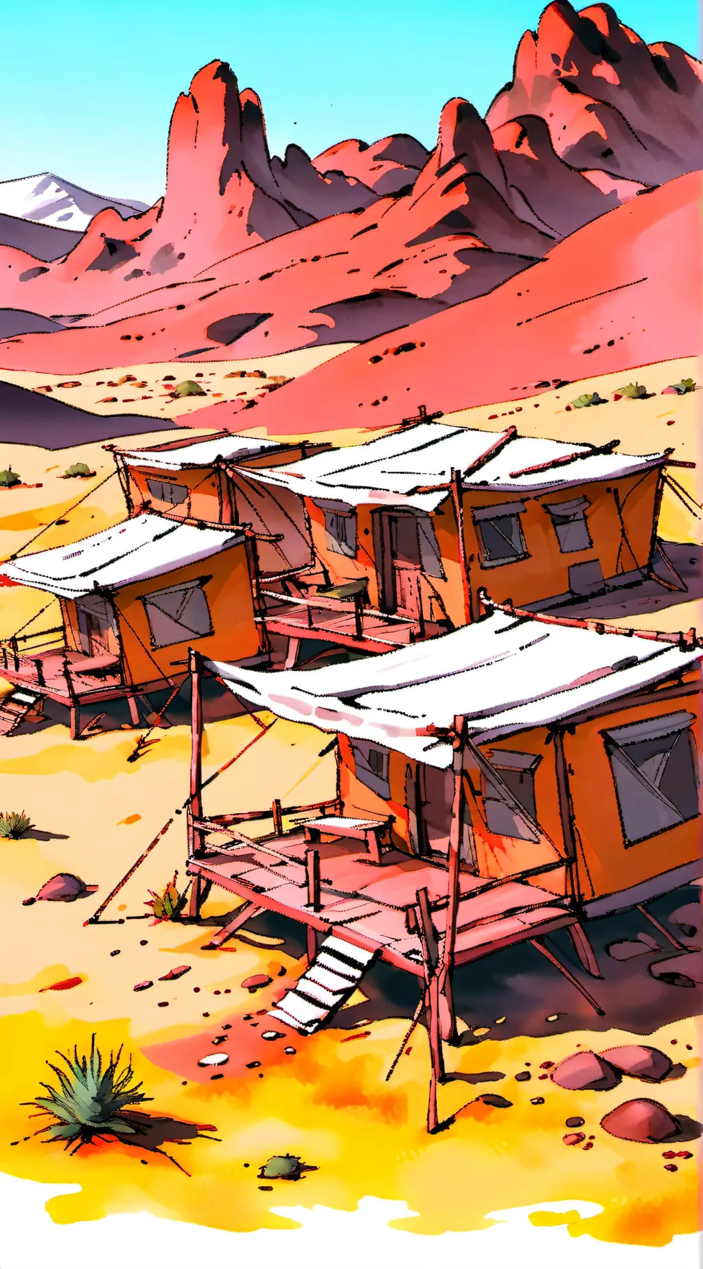 ai character: Camp Green Lake background