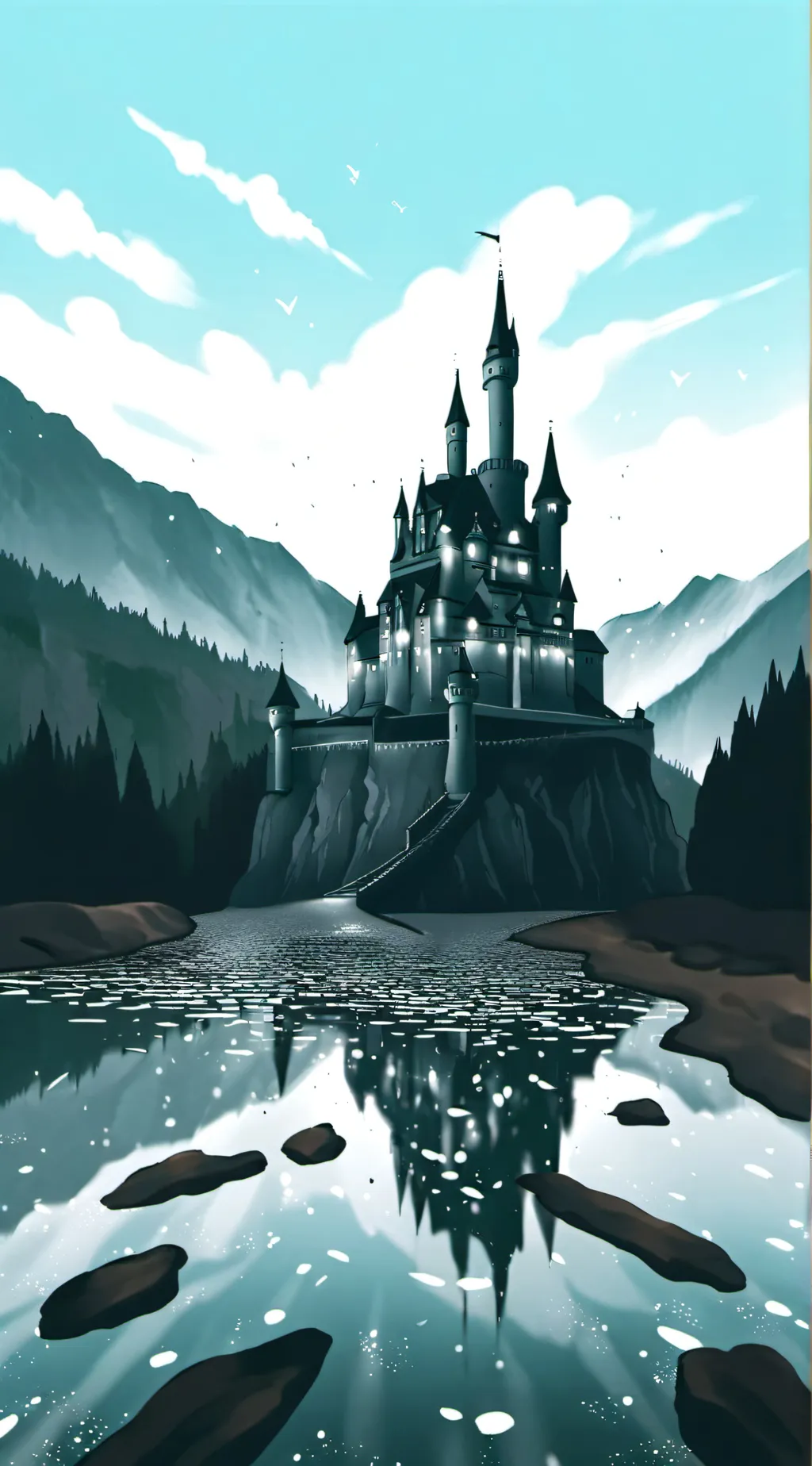 ai character: Nightmare sans background