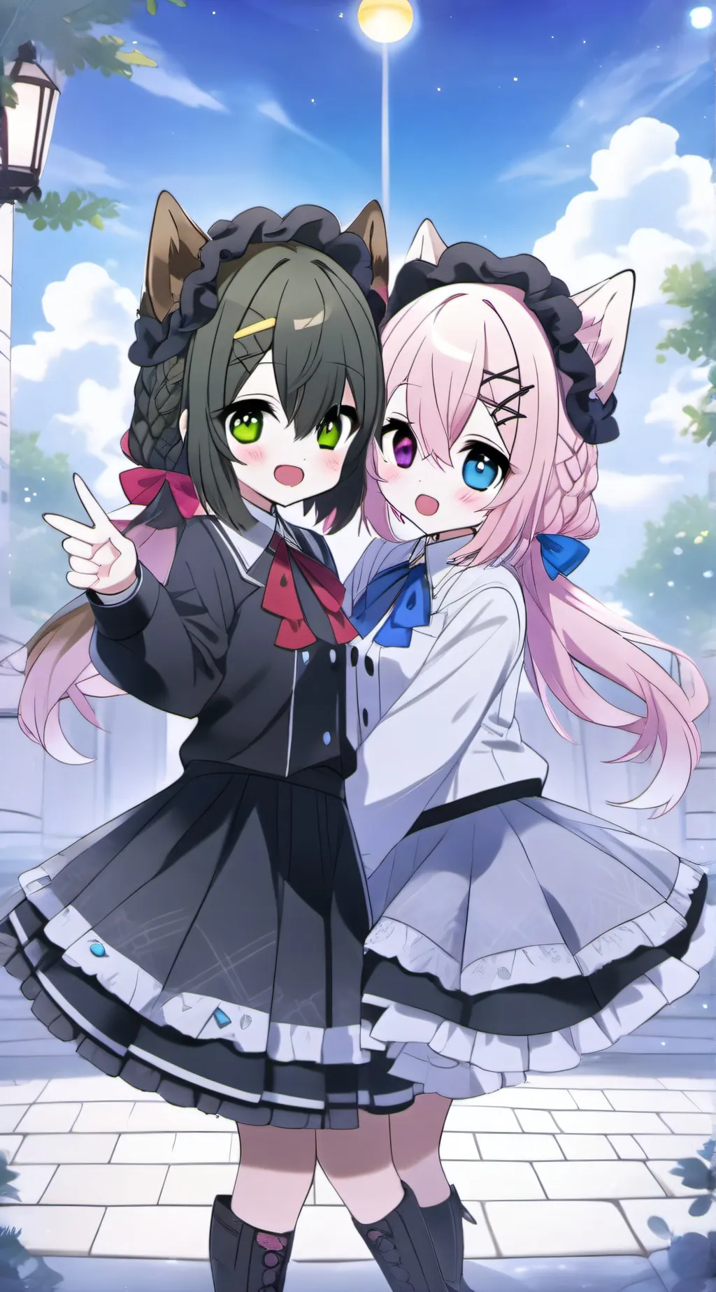 ai character: luna×spark background