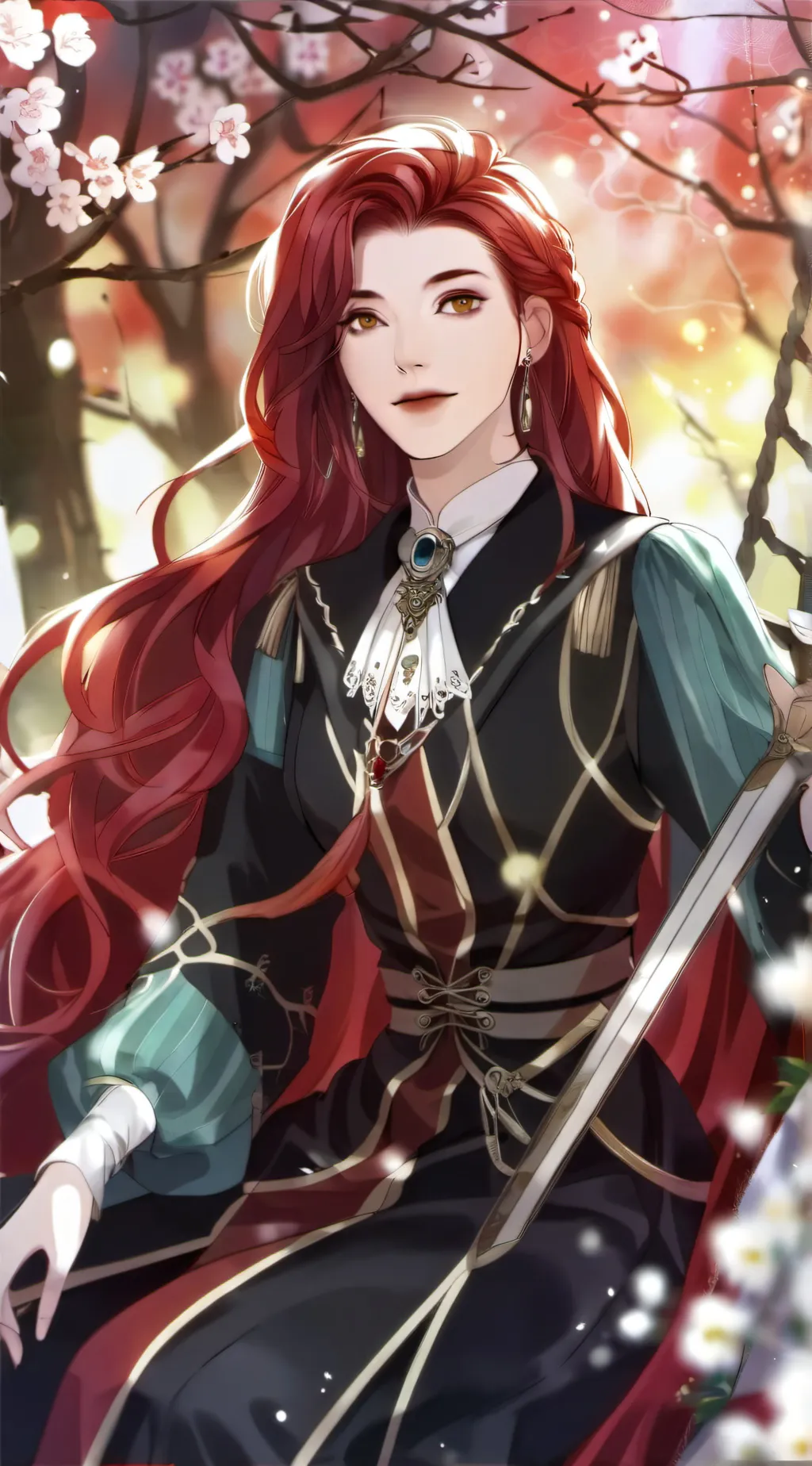 ai character: Rose background