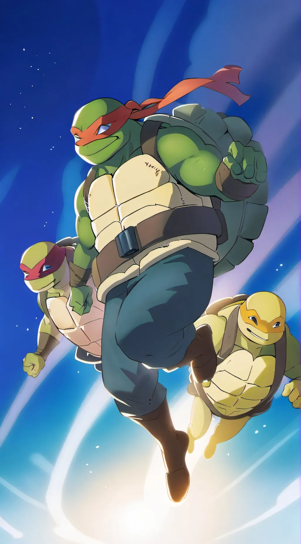 ai character: The rise of tmnt background