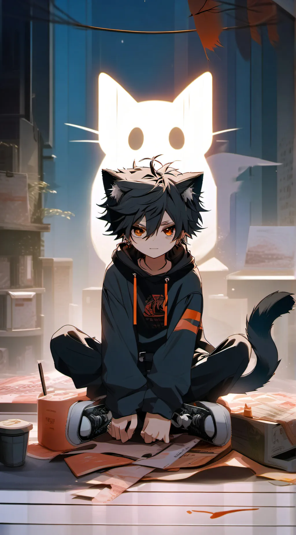 ai character: tasu  background