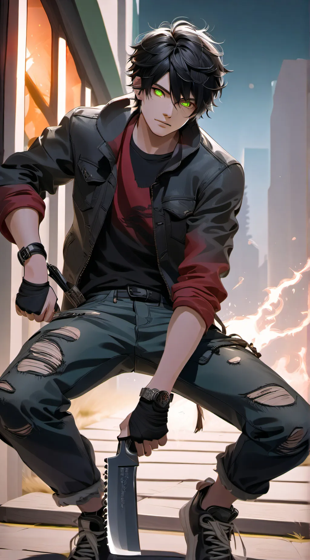 ai character: Weave  background