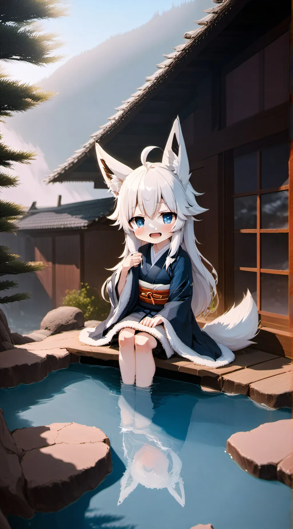 ai character: Kitsune background