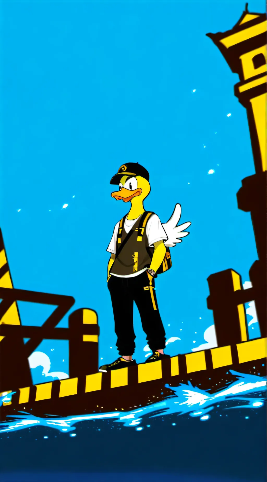 ai character: Jerry ducks AU background