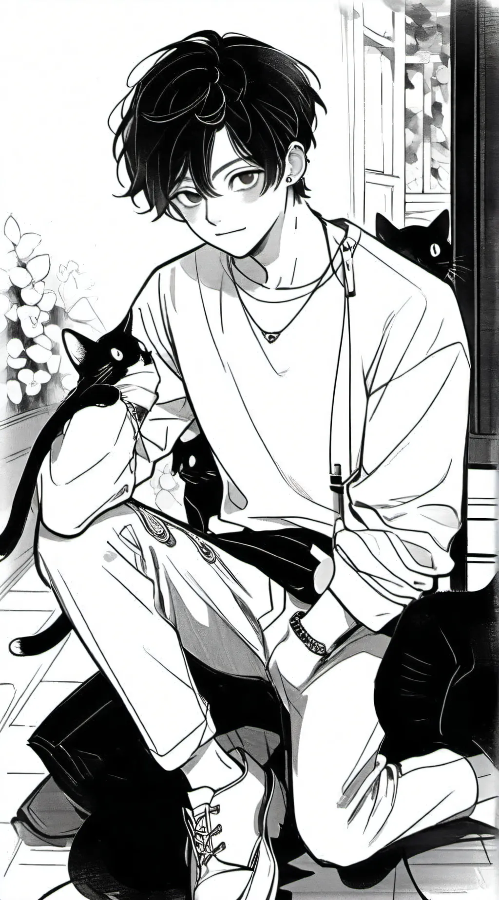 ai character: Theo background