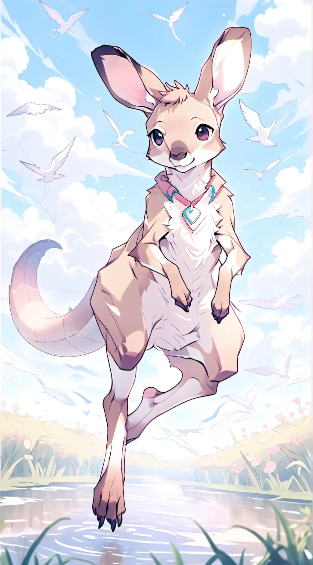 ai character: Hazbinhotel-safari background