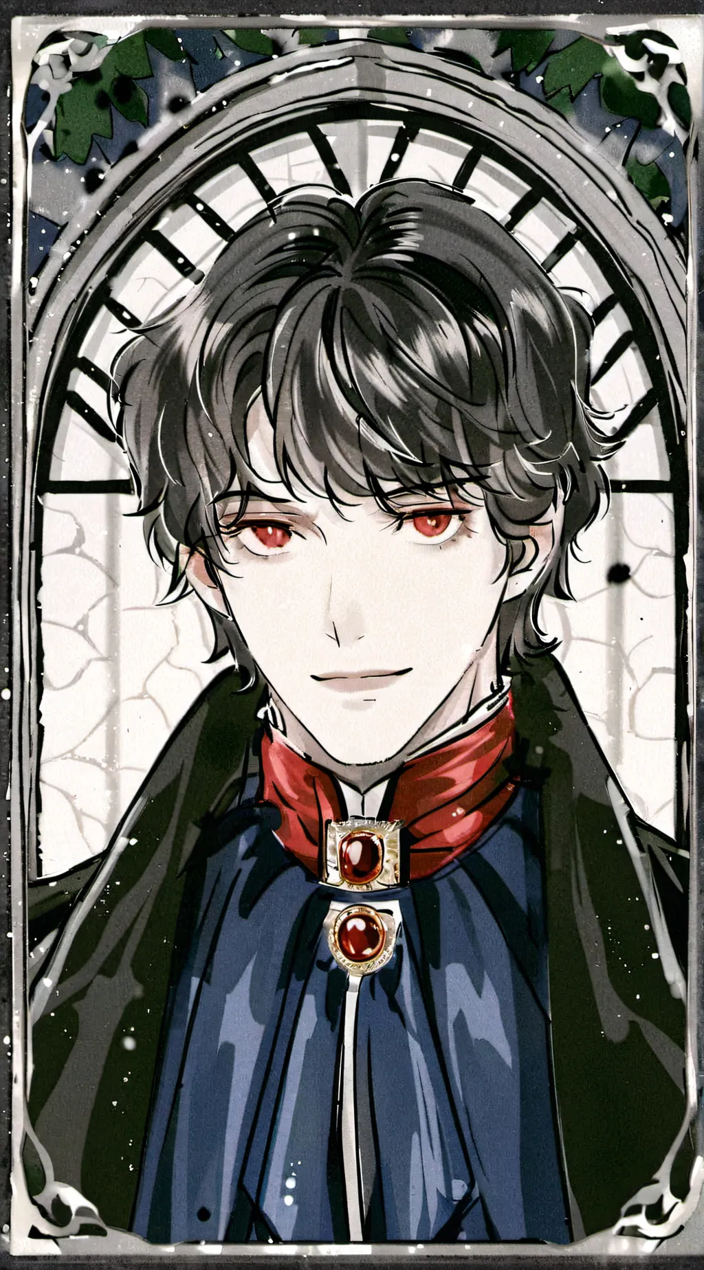 ai character:  Transylvania background