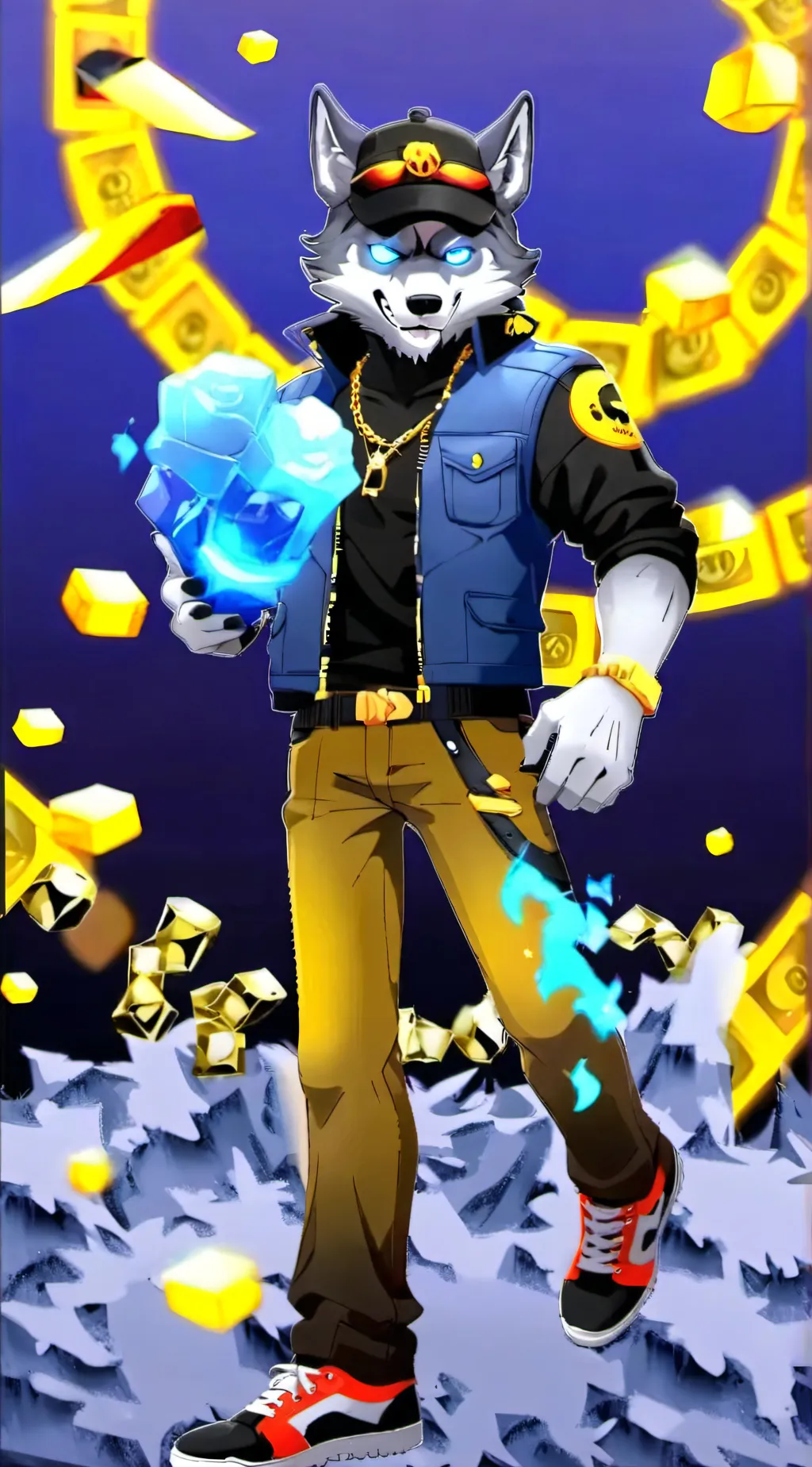ai character: Buzz (wolf skin) background
