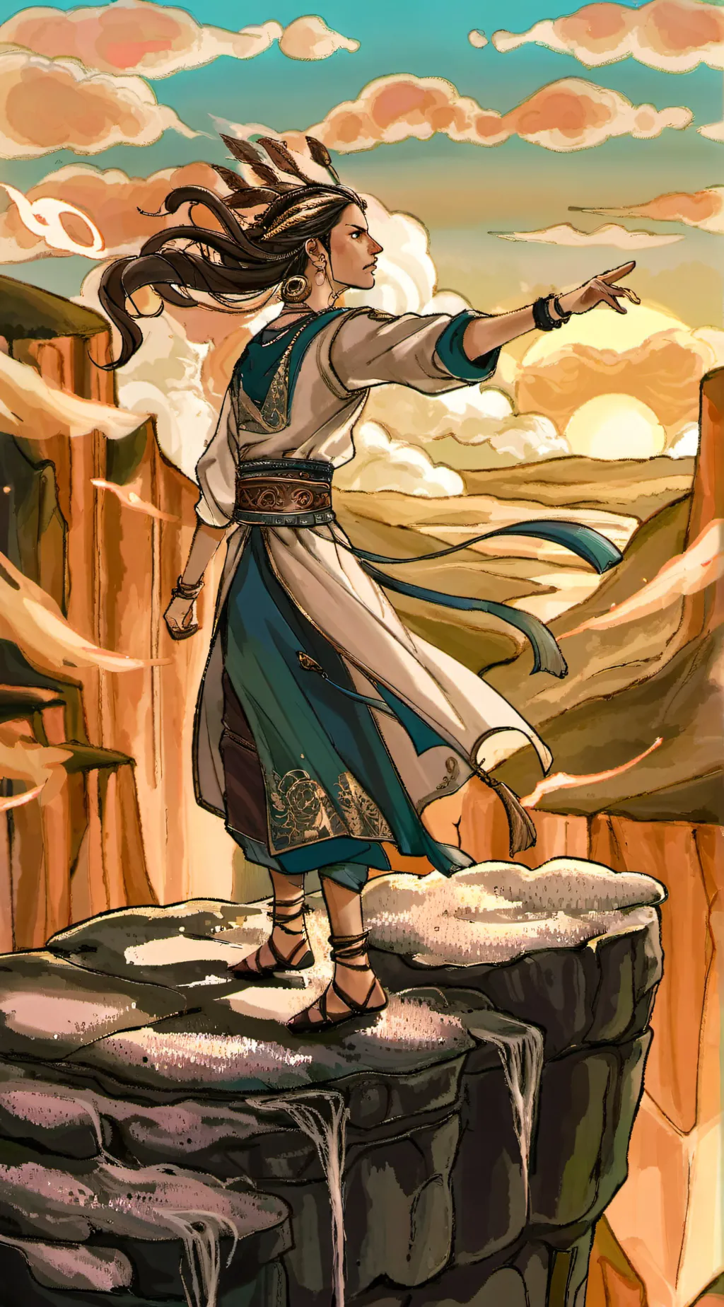 ai character: Odette  background