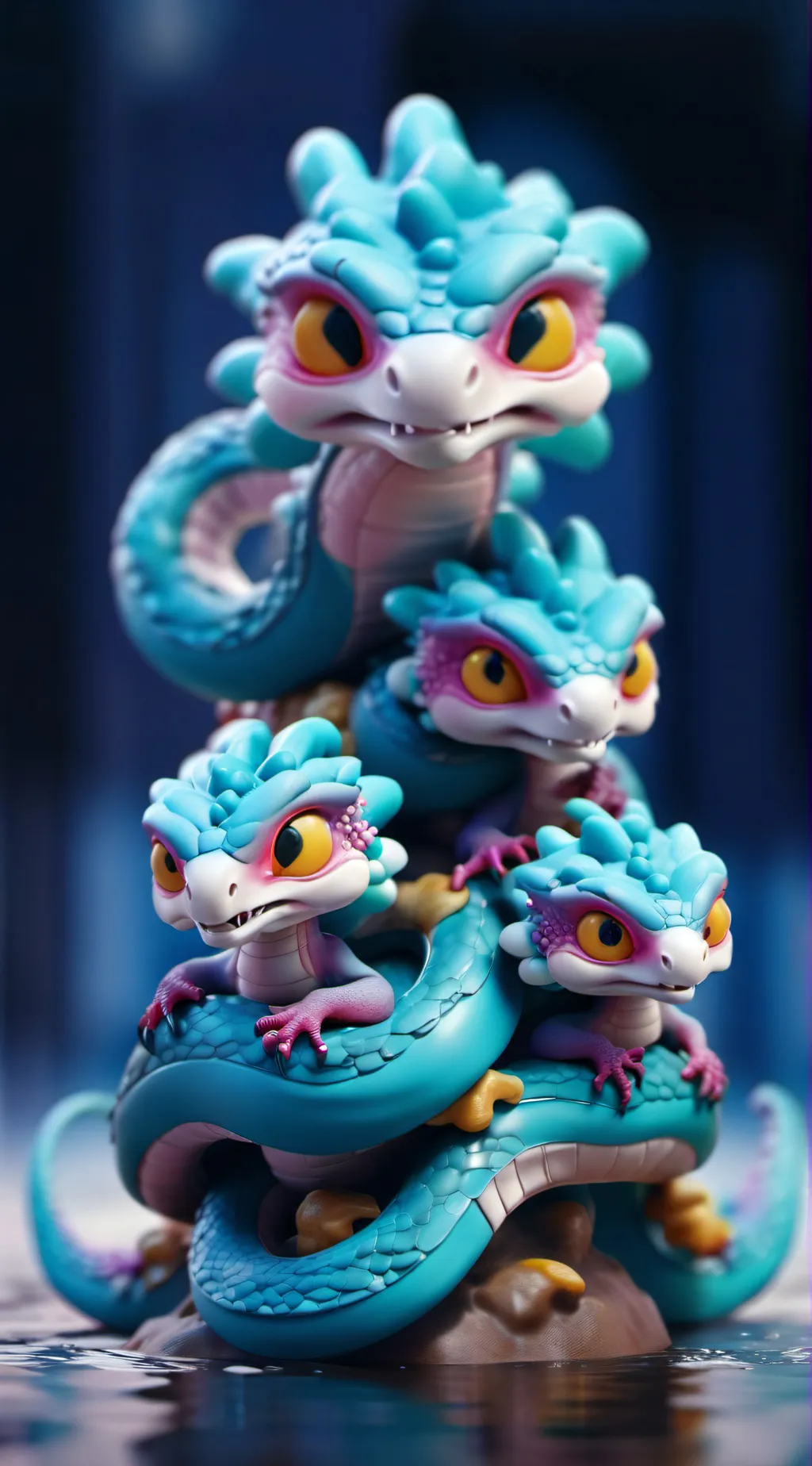 ai character: baby Hydra background