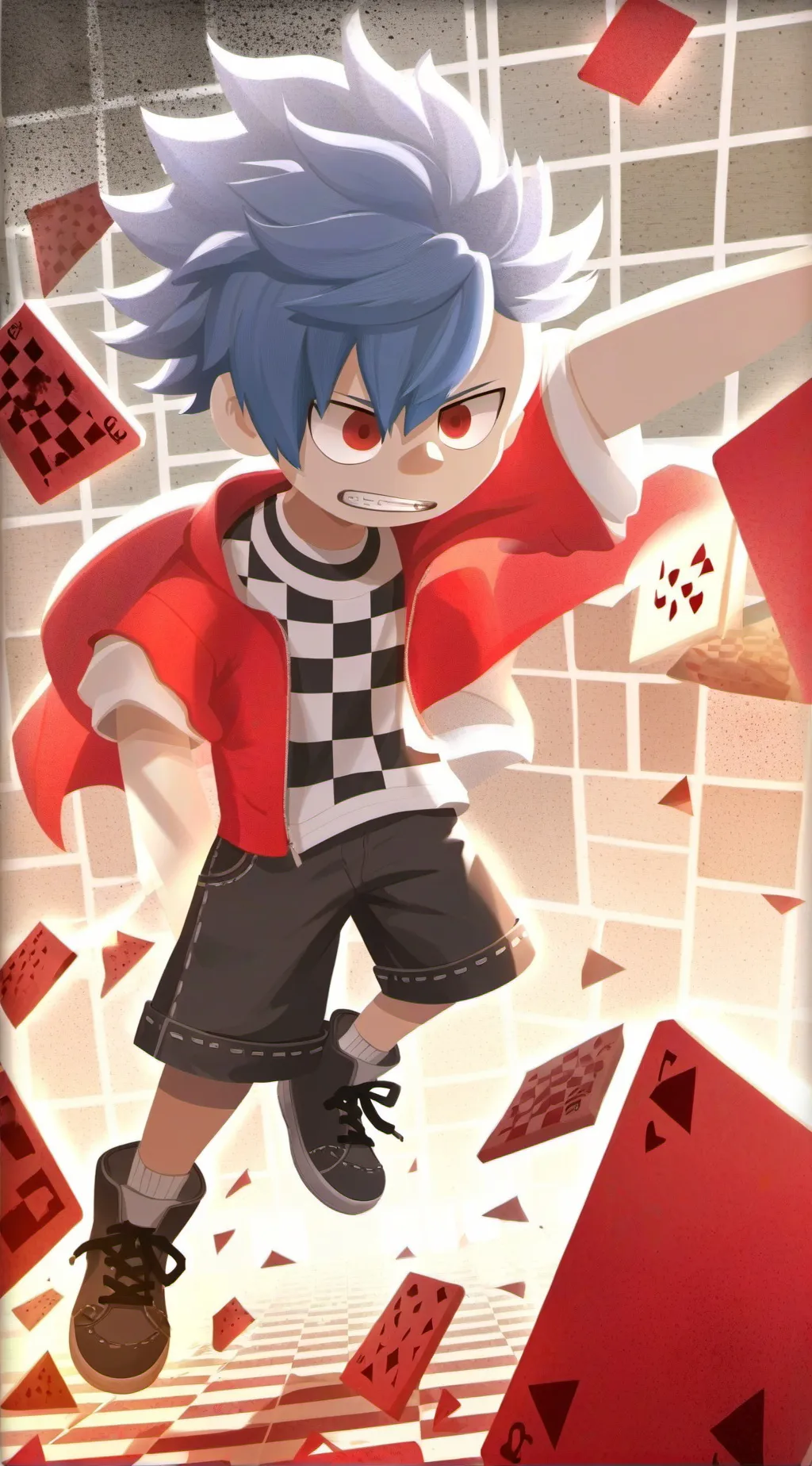 ai character: The white virus background