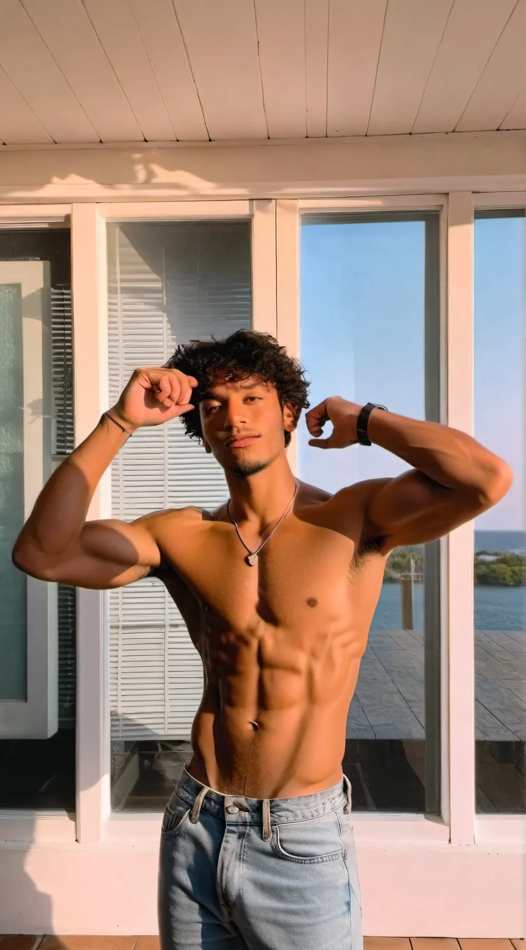 ai character: sky background