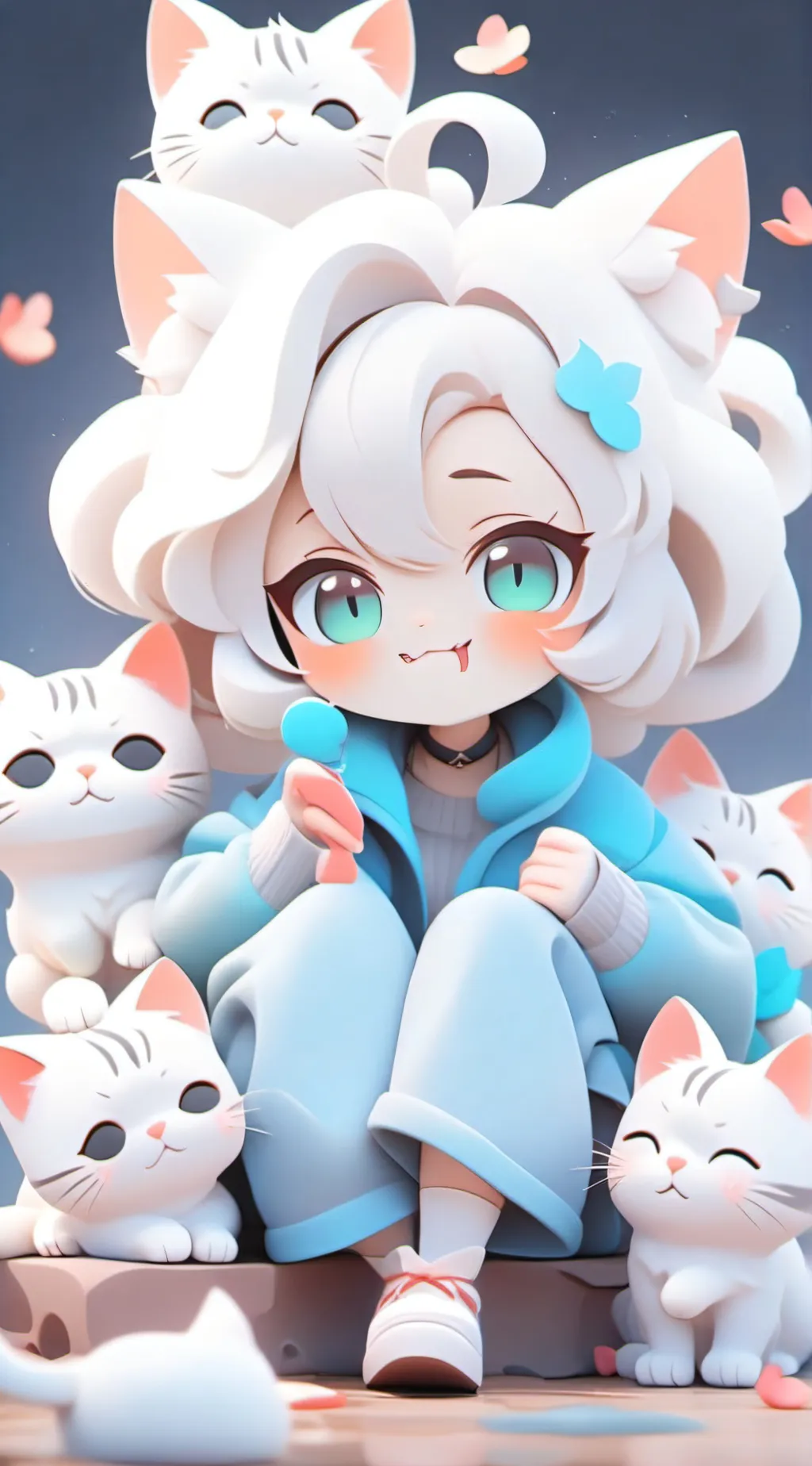 ai character: worria cats background