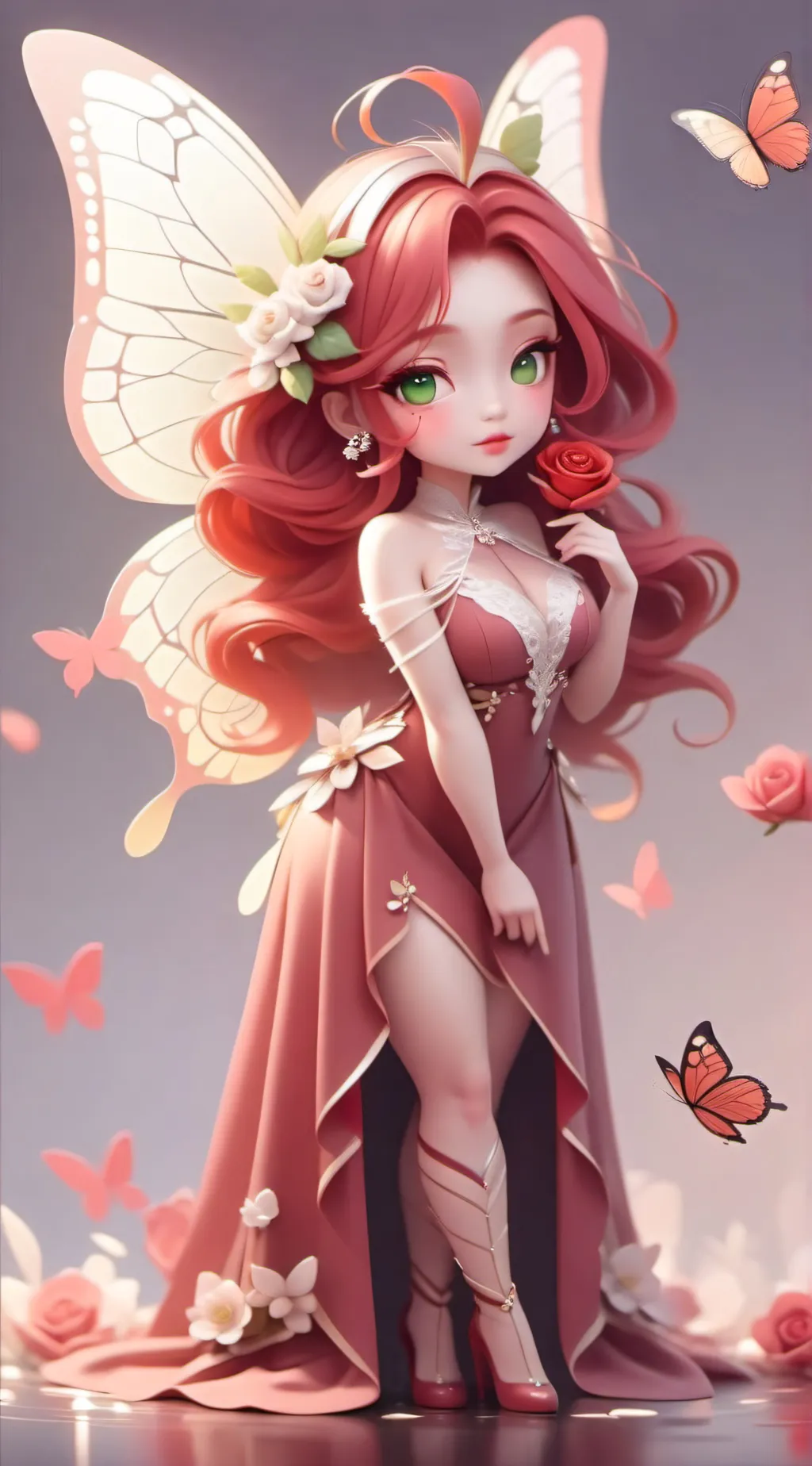 ai character: Rose background