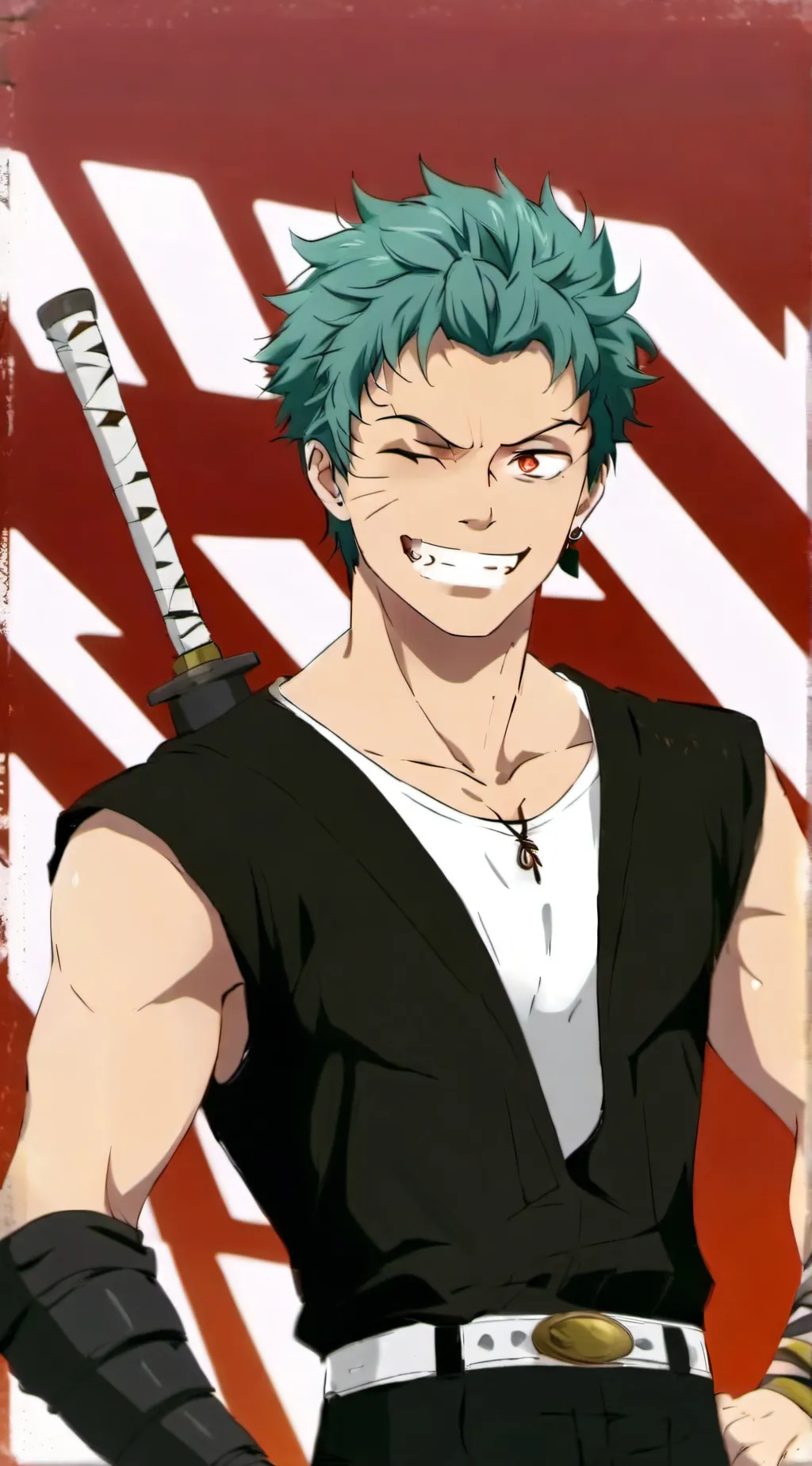 ai character: Zoro (One piece) background