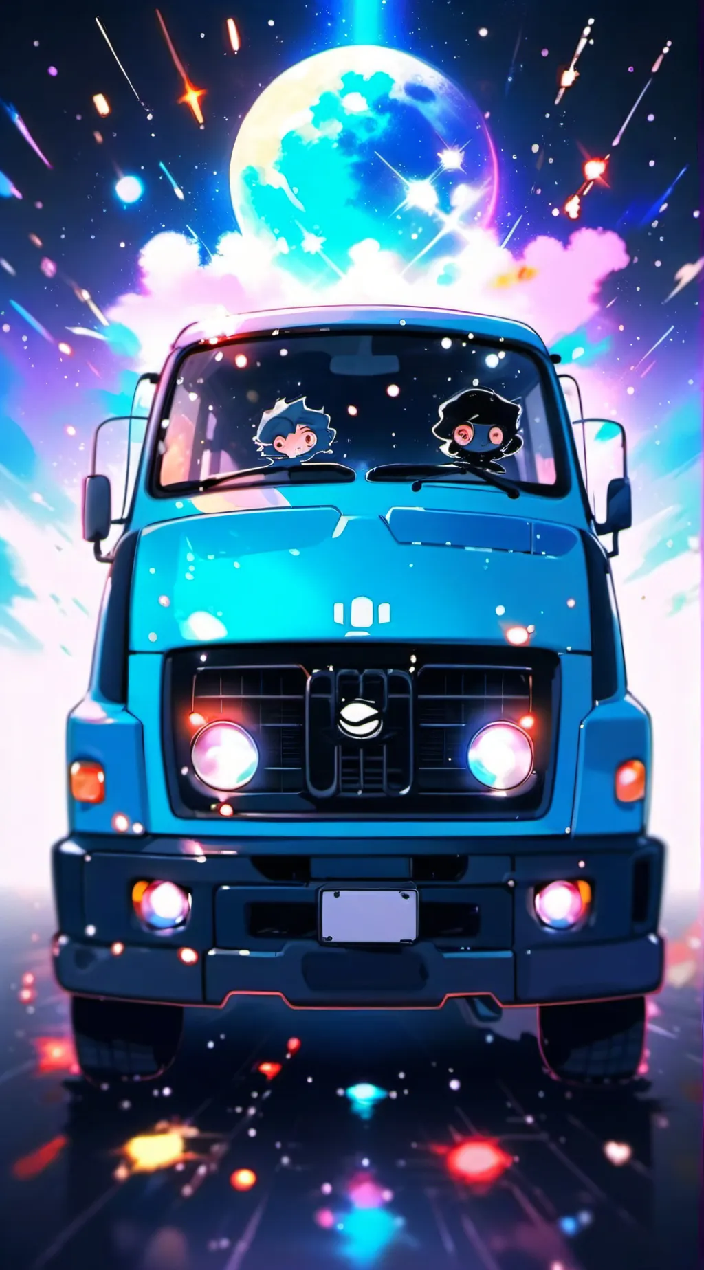 ai character: Smiling critters background